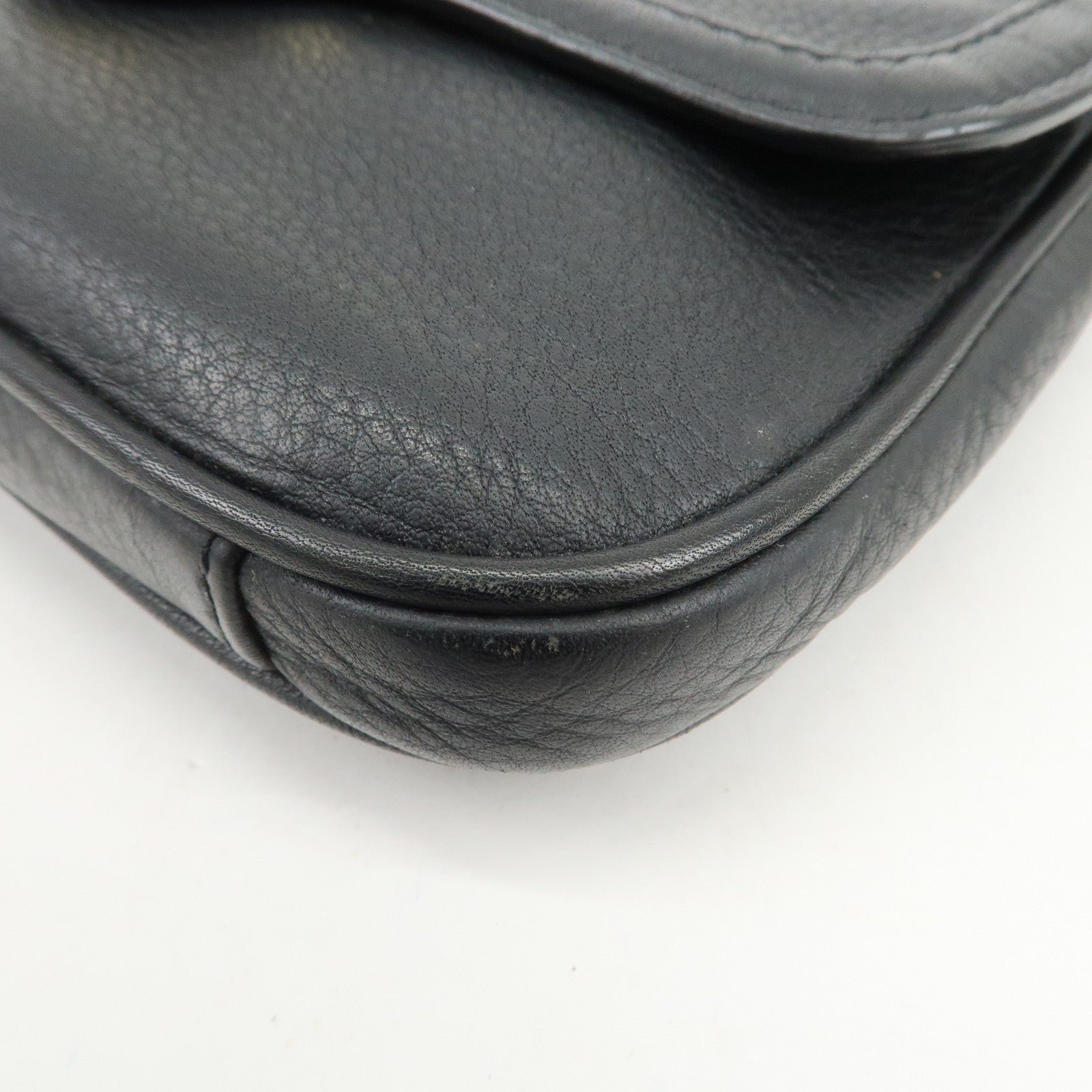 TORY BURCH Logo Leather Shoulder Bag Crossbody Bag Black