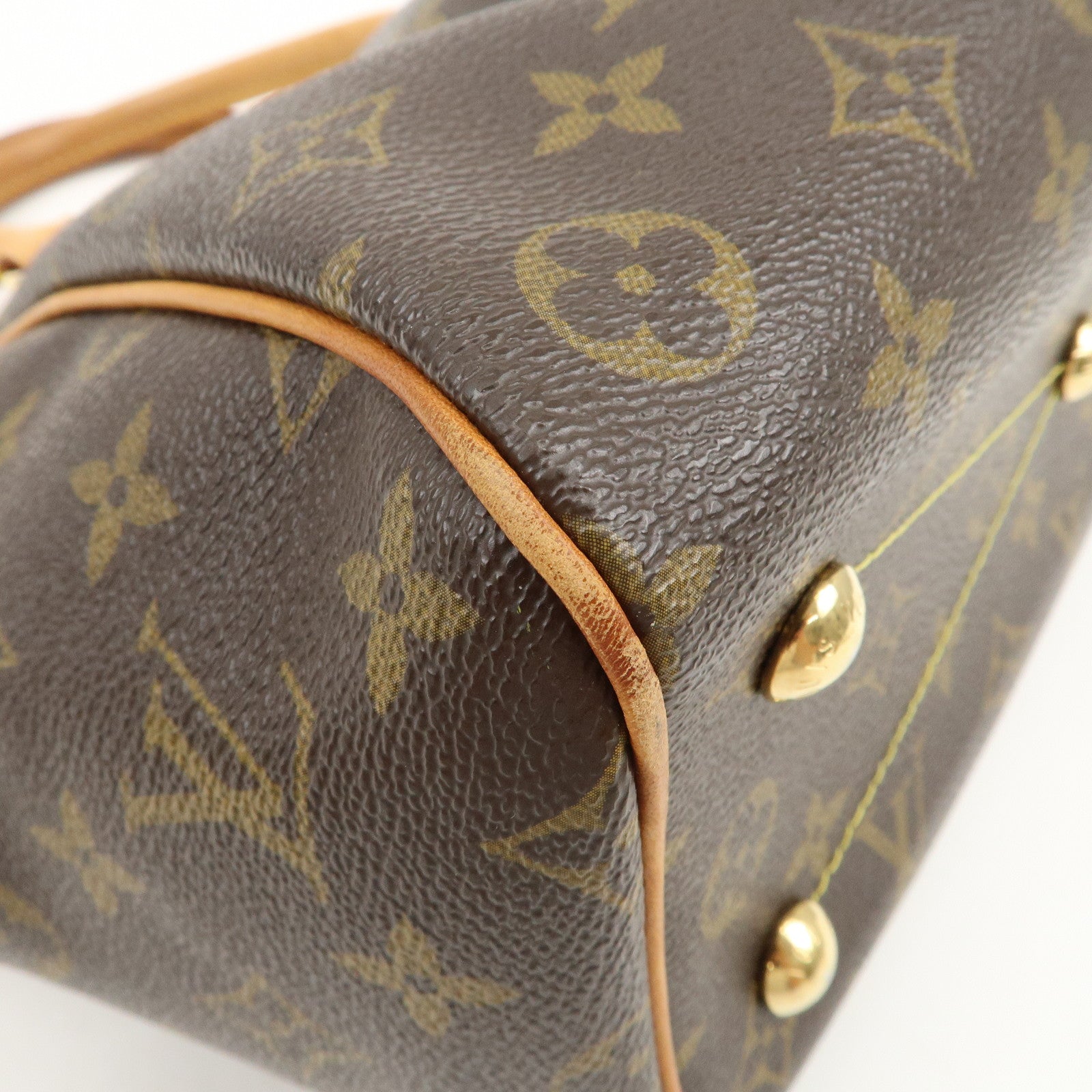 Louis Vuitton Monogram Tivoli PM Hand Bag Shoulder Bag Brown M40143