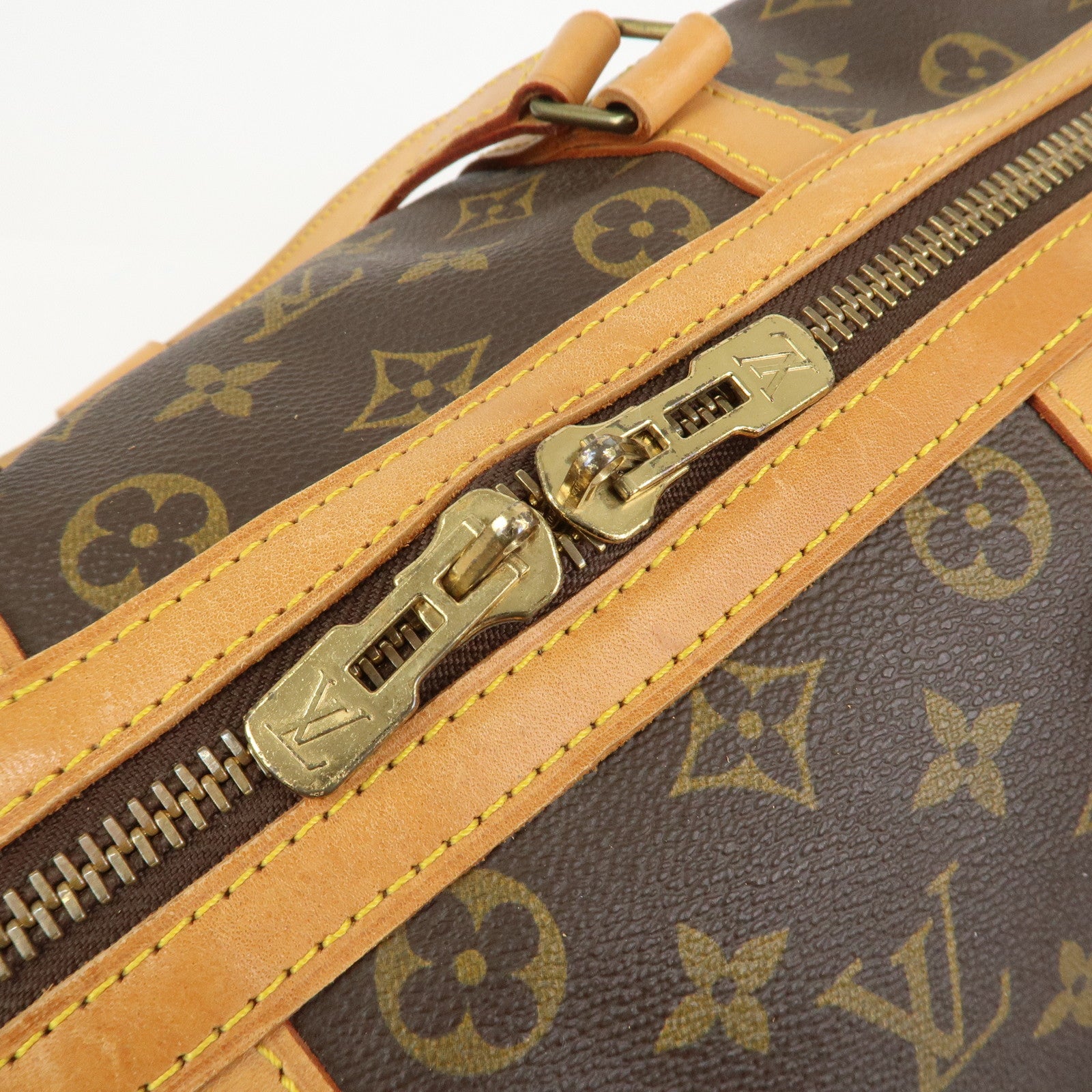Louis Vuitton Monogram Sac Souple 35 Boston Bag Brown M41626