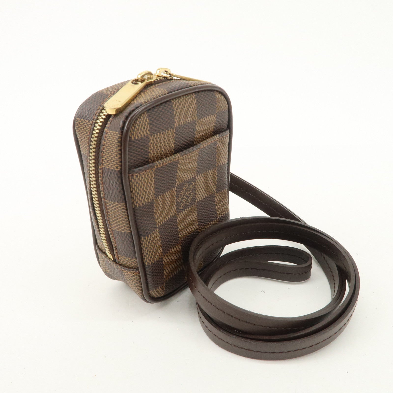 Louis Vuitton Damier Canvas Etui Okapi PM Camera Case N61738 Used