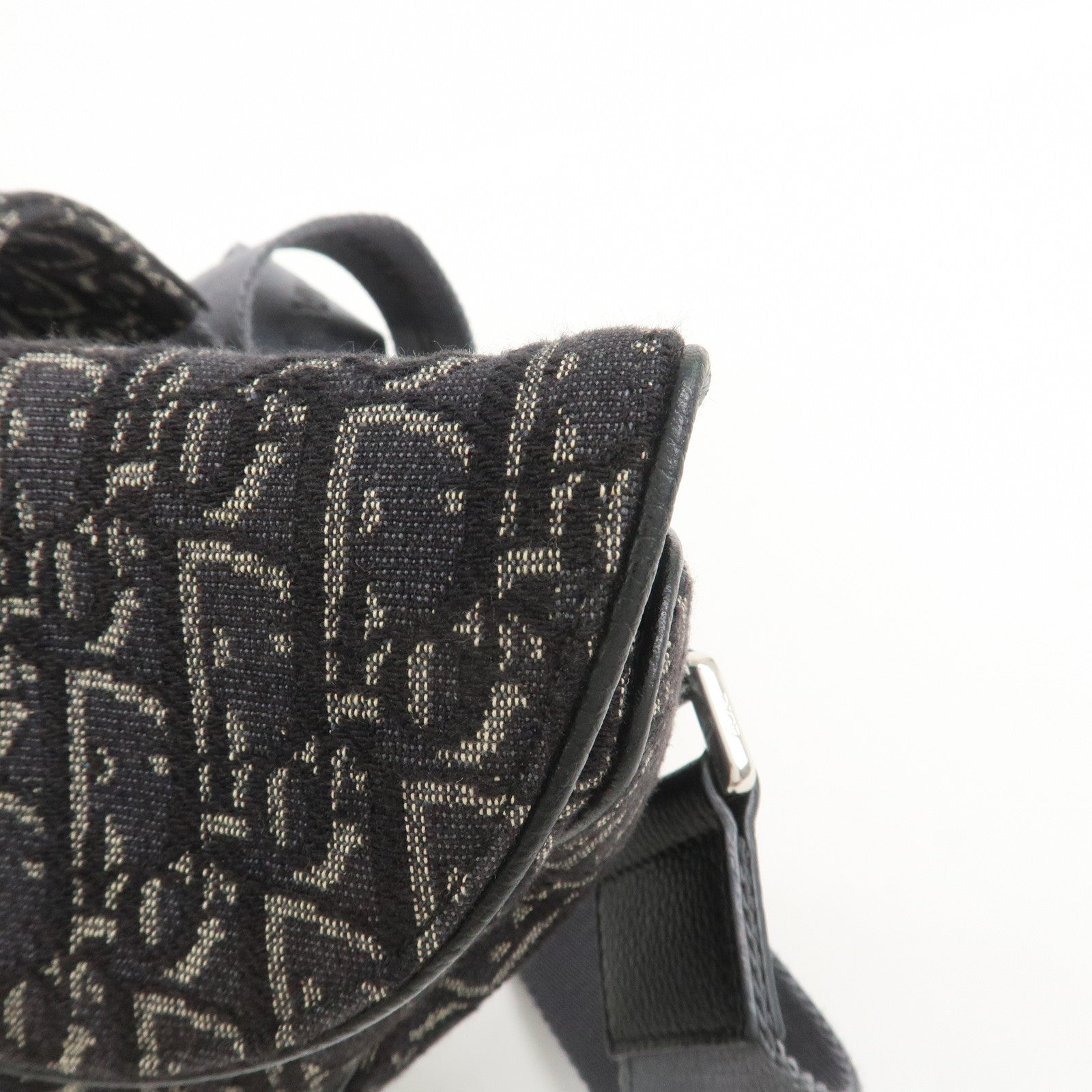 Christian Dior Oblique Saddle Jacquard Canvas Leather Waist Bag