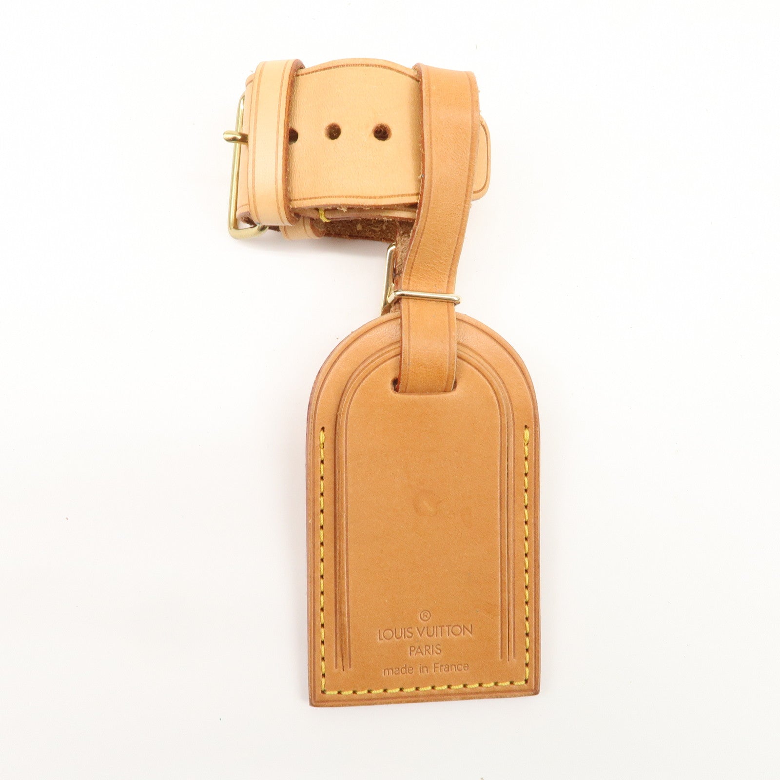 Louis Vuitton Set of 15 Nume Leather Name Tag & Poignet Natural Used