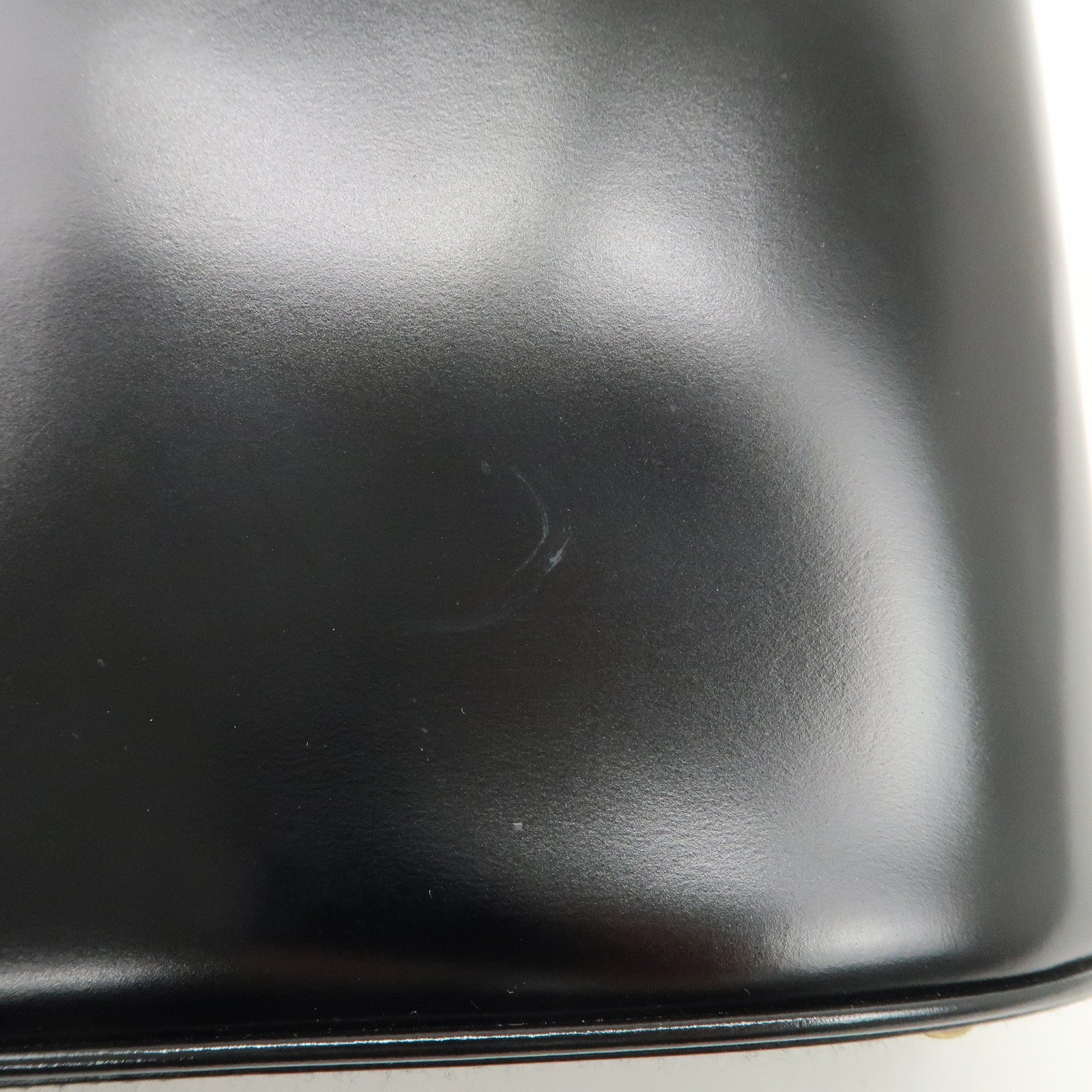 Ferragamo Gancini Leather Hand Bag Black Gold Hardware Used