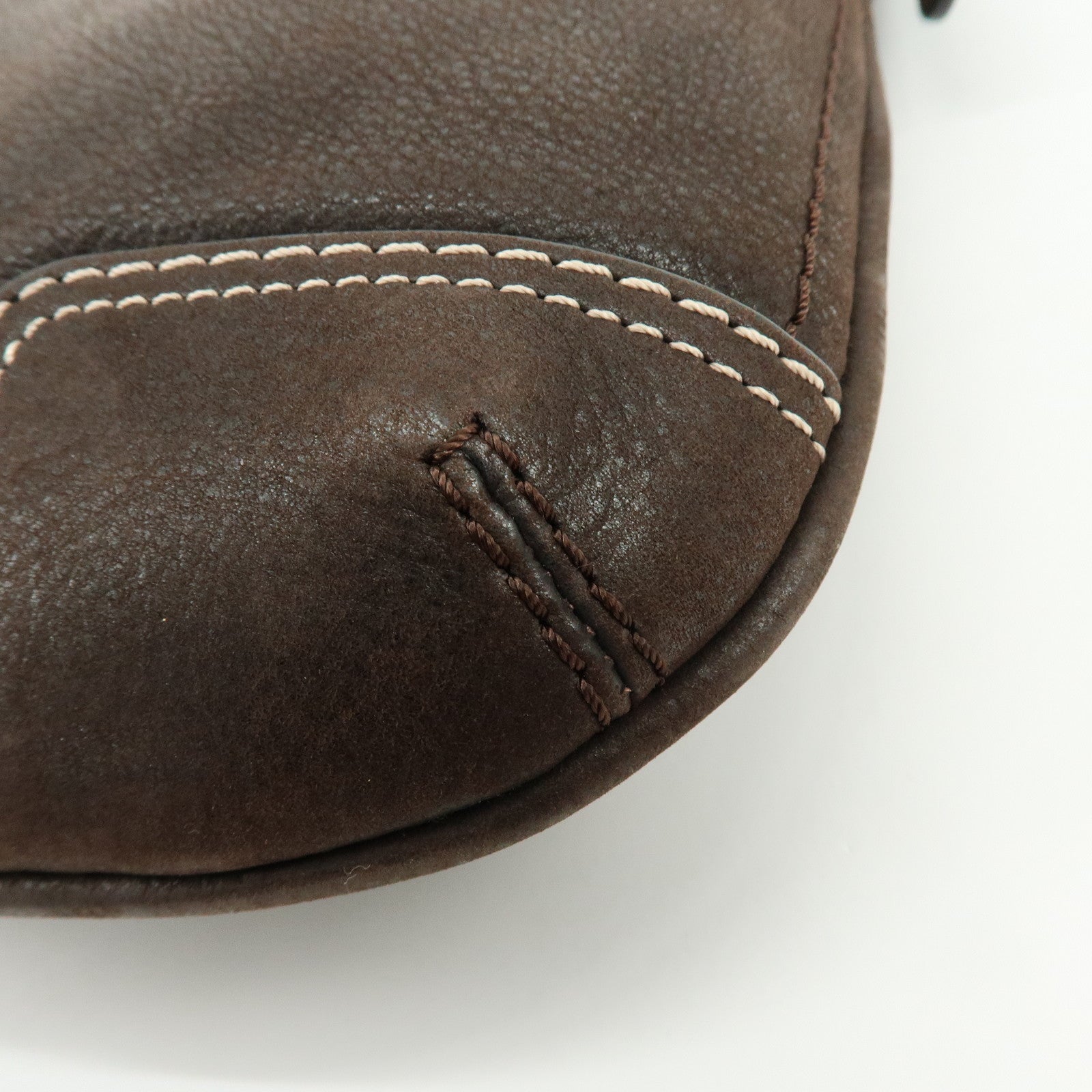 LOEWE Anagram Leather Shoulder Bag Crossbody Bag Brown