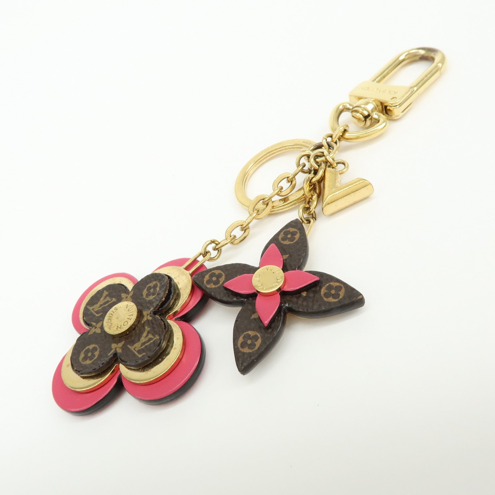 Louis Vuitton Porte Cles Blooming Flower Bag Charm Key Chain M63084