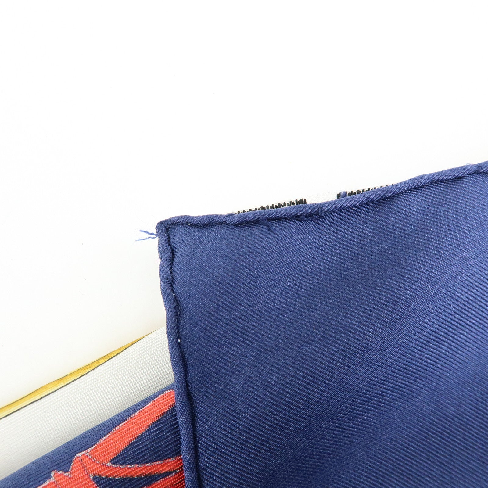 HERMES Carre 90 Silk 100% Scarf SPRINGS Navy