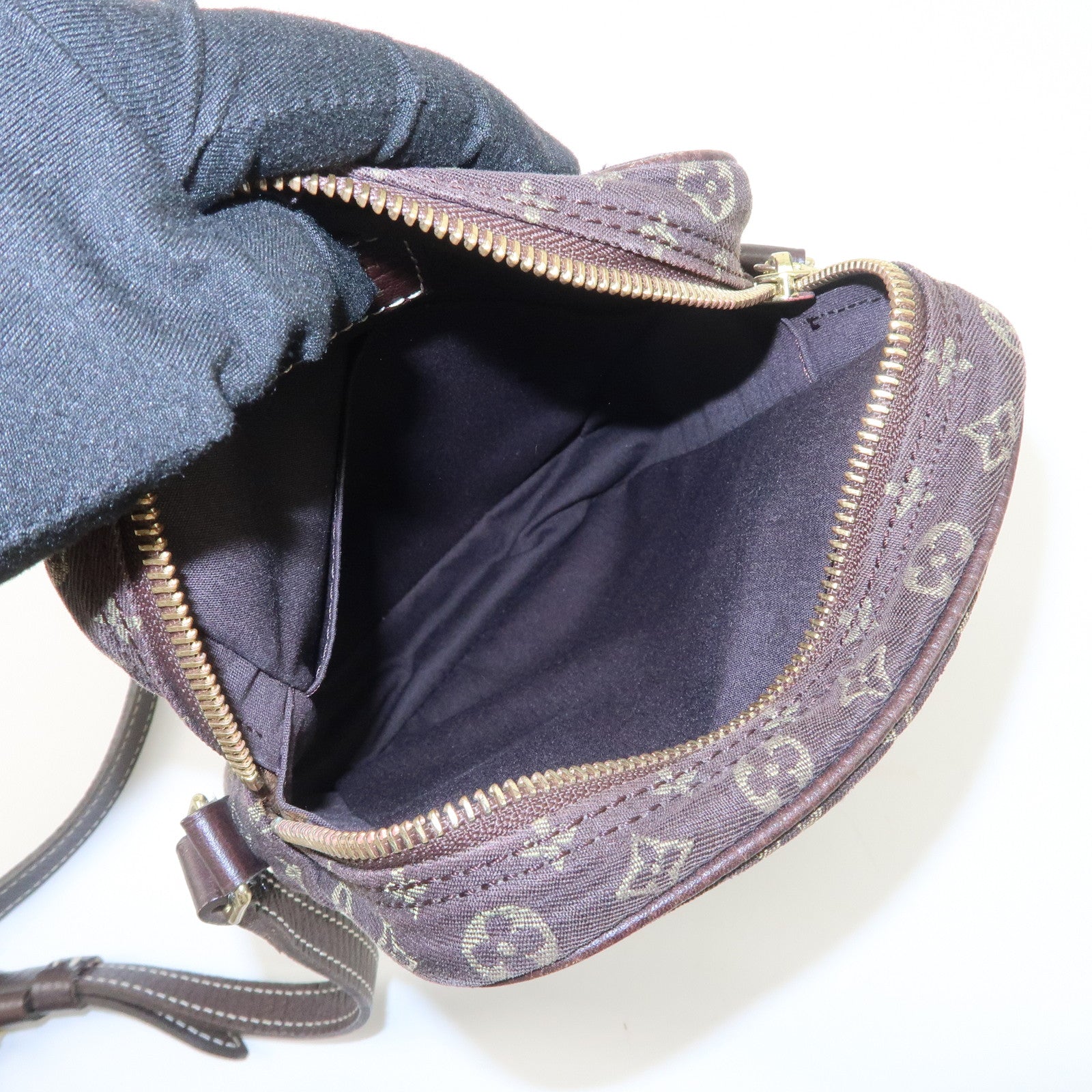 Louis Vuitton Monogram Mini Lin Danube Shoulder Bag Brown M95228