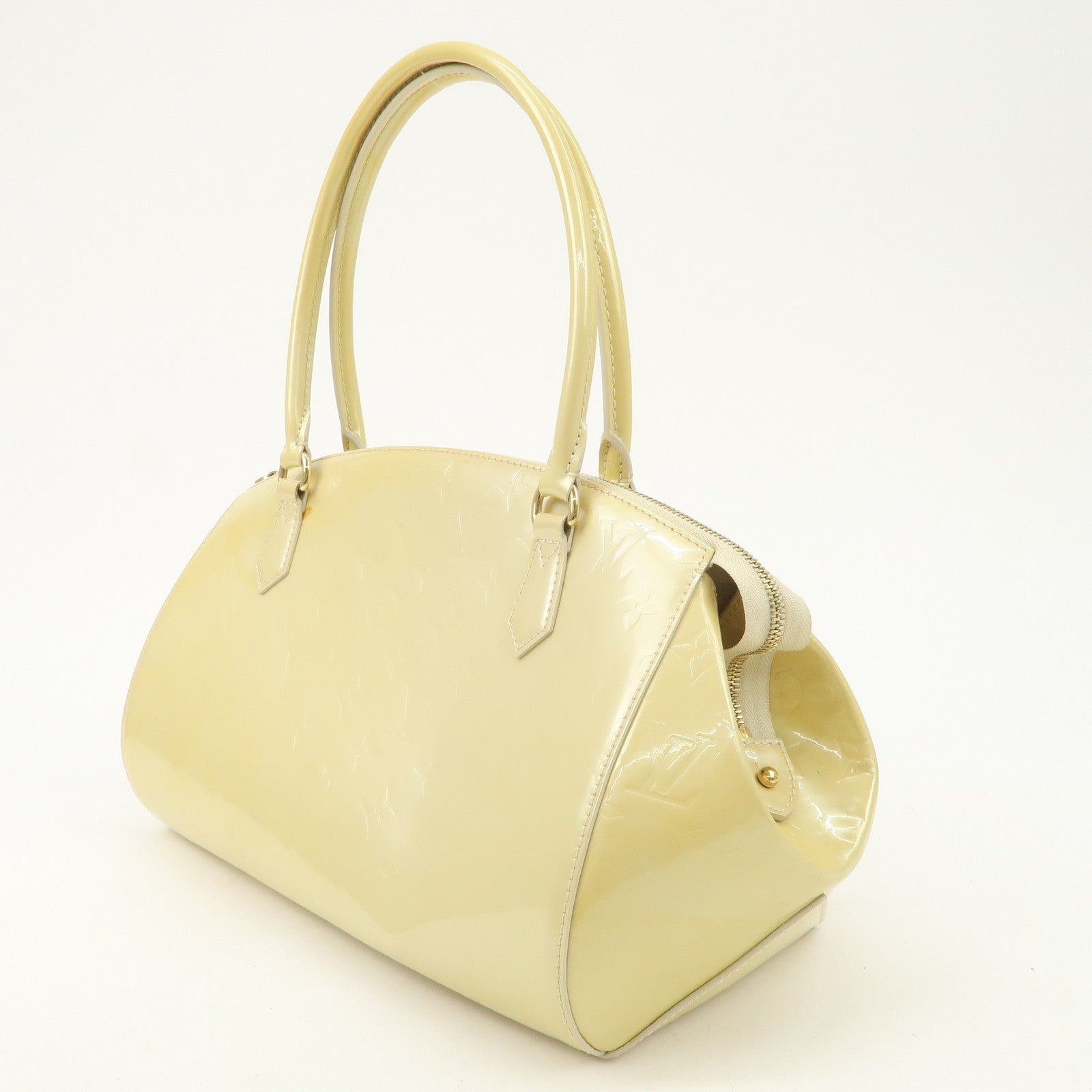 Louis Vuitton Monogram Vernis Leather Sherwood GM Blanc M91487 Used