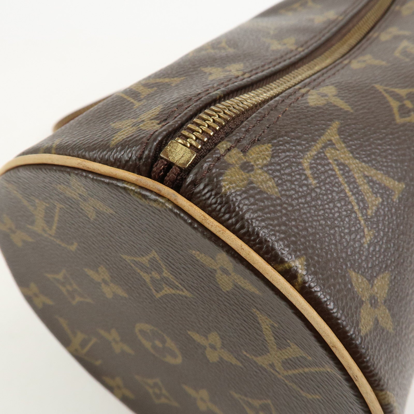 Louis Vuitton Monogram Papillon 30 Old Style Hand Bag Brown M51365