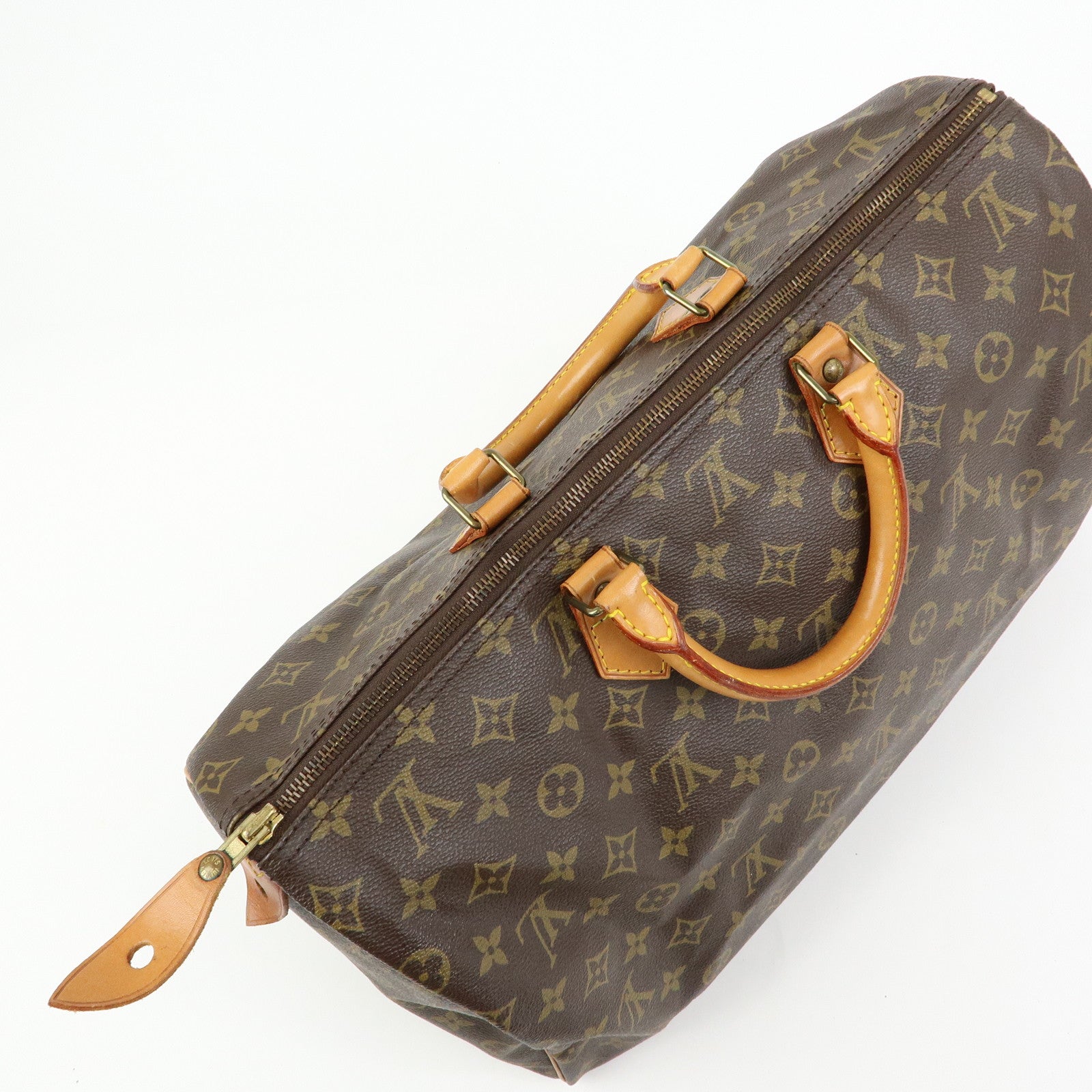 Louis Vuitton Monogram Speedy 40 Hand Bag Boston Bag Brown M41522