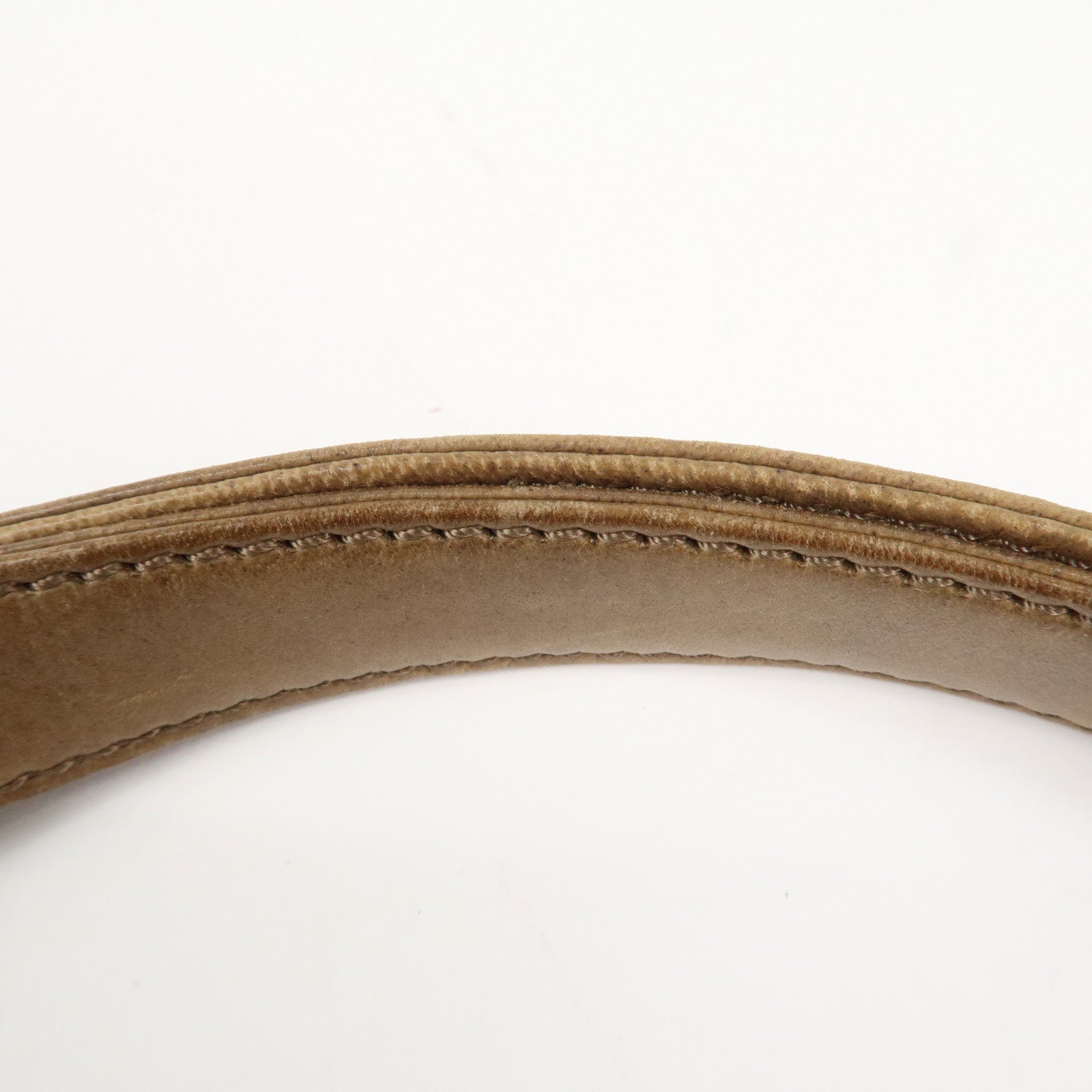 CHANEL Wild Stitch Leather Shoulder Bag Hand Bag Brown Used