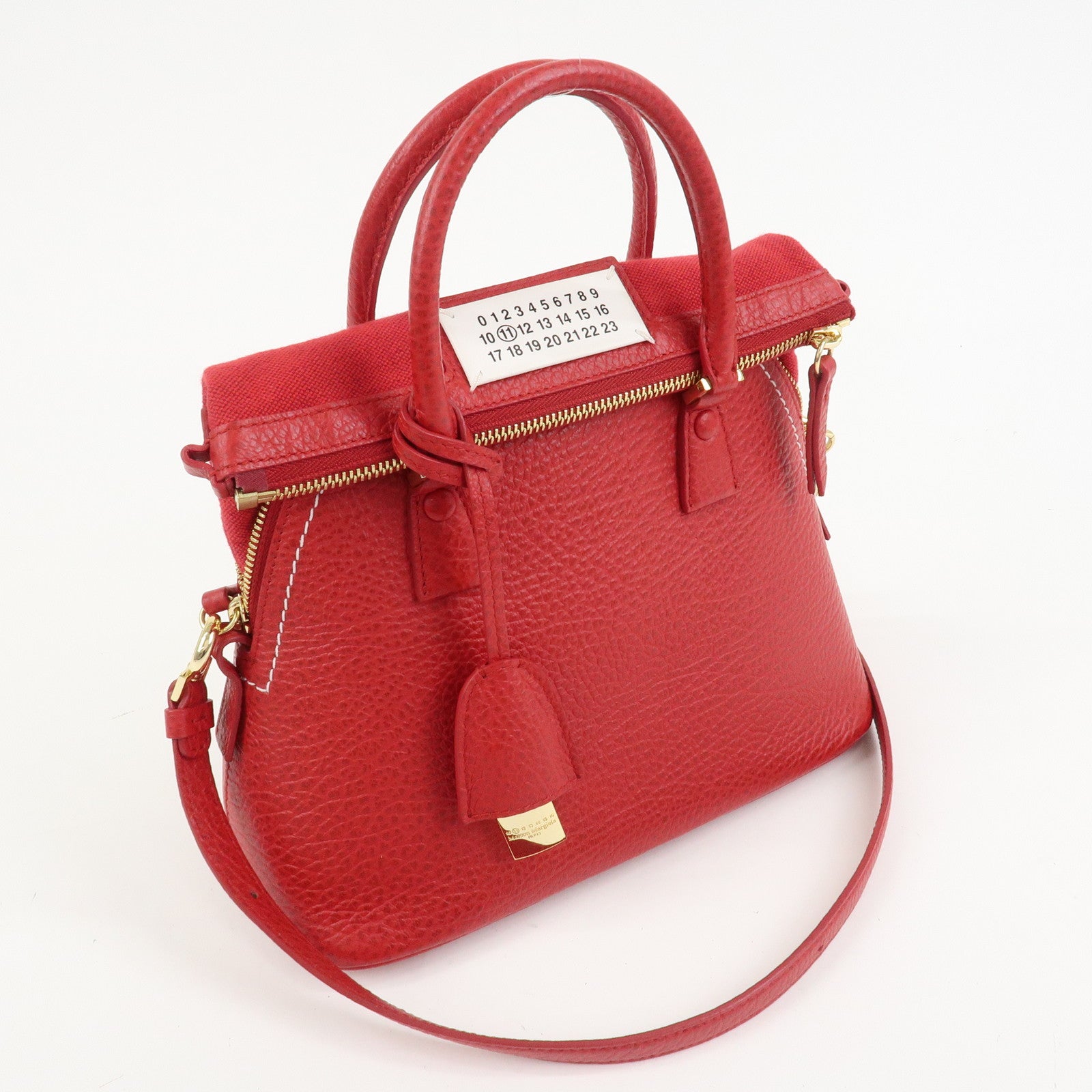 Maison Margiela 5AC Grained Calf Leather 2 Way Red S56WG0082