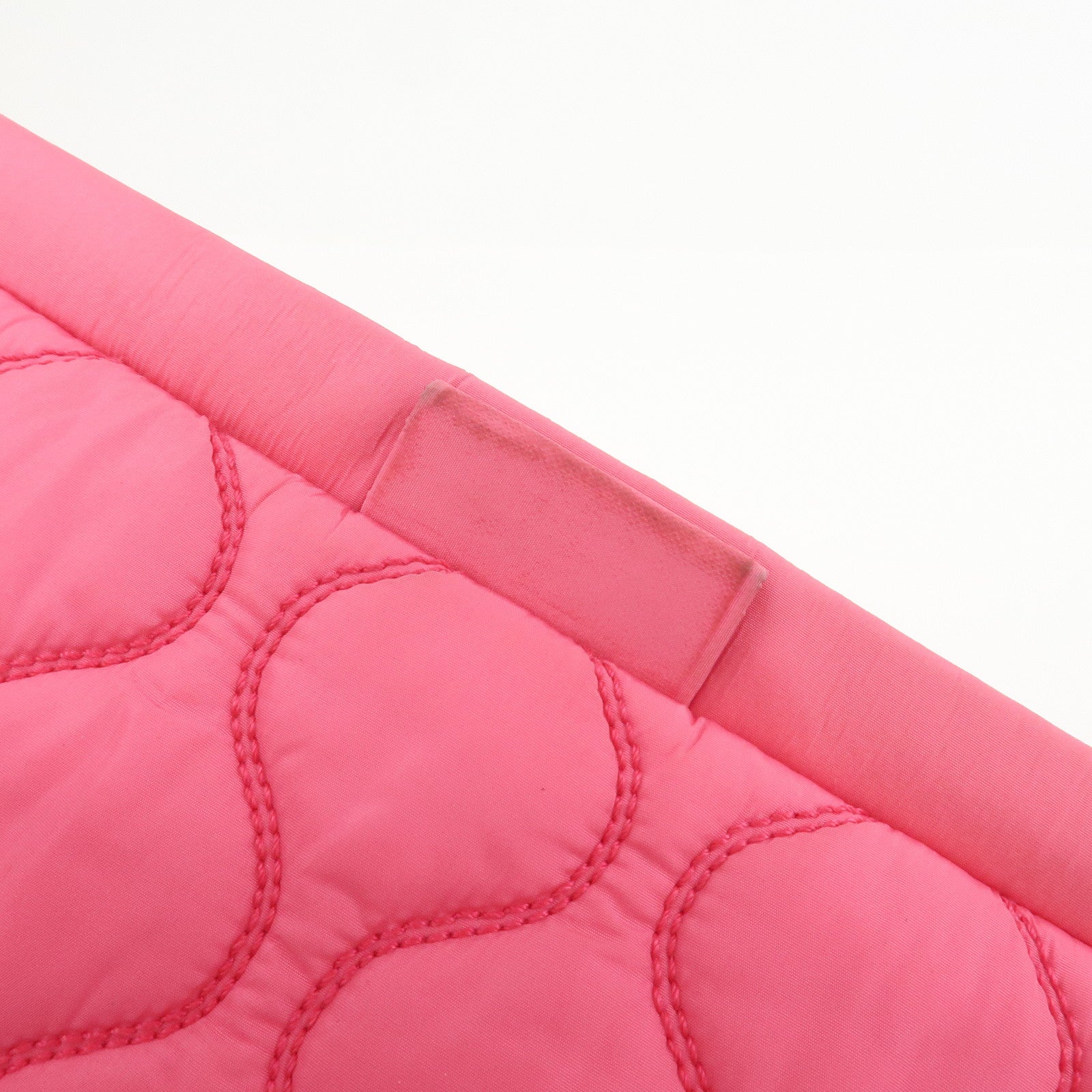MIU MIU Nylon Clutch Bag Wristlet Bag Pink 5N1851