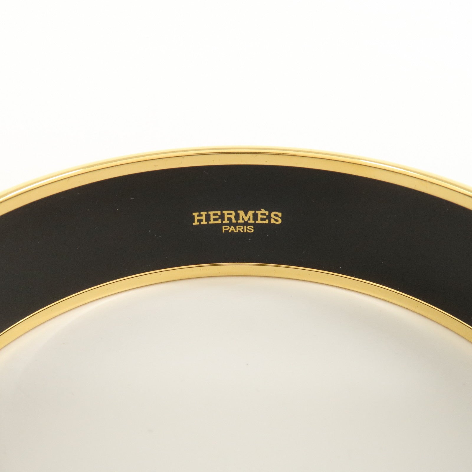 HERMES Email GM Bangle Bracelet Red