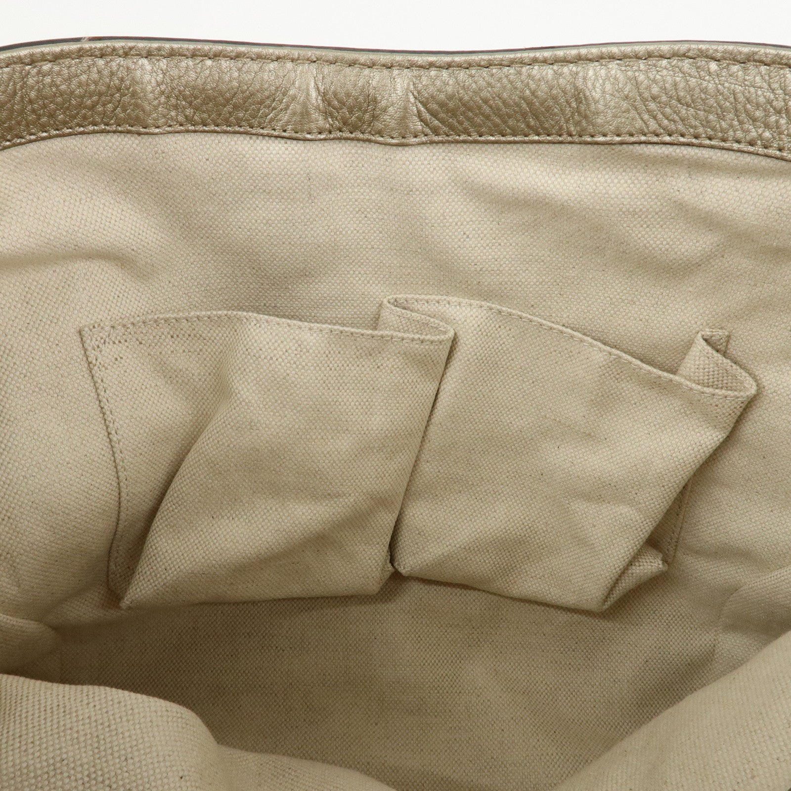 GUCCI Bamboo Leather Bella 2Way Shoulder Bag Hand Bag Gold 282301