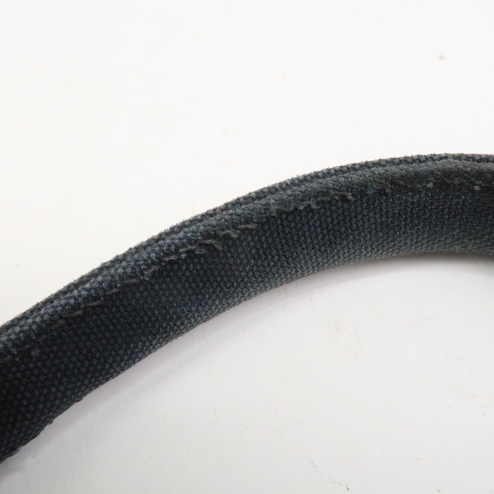 PRADA Canapa Mini Triangle Logo Canvas 2Way Hand Bag Black 1BG439