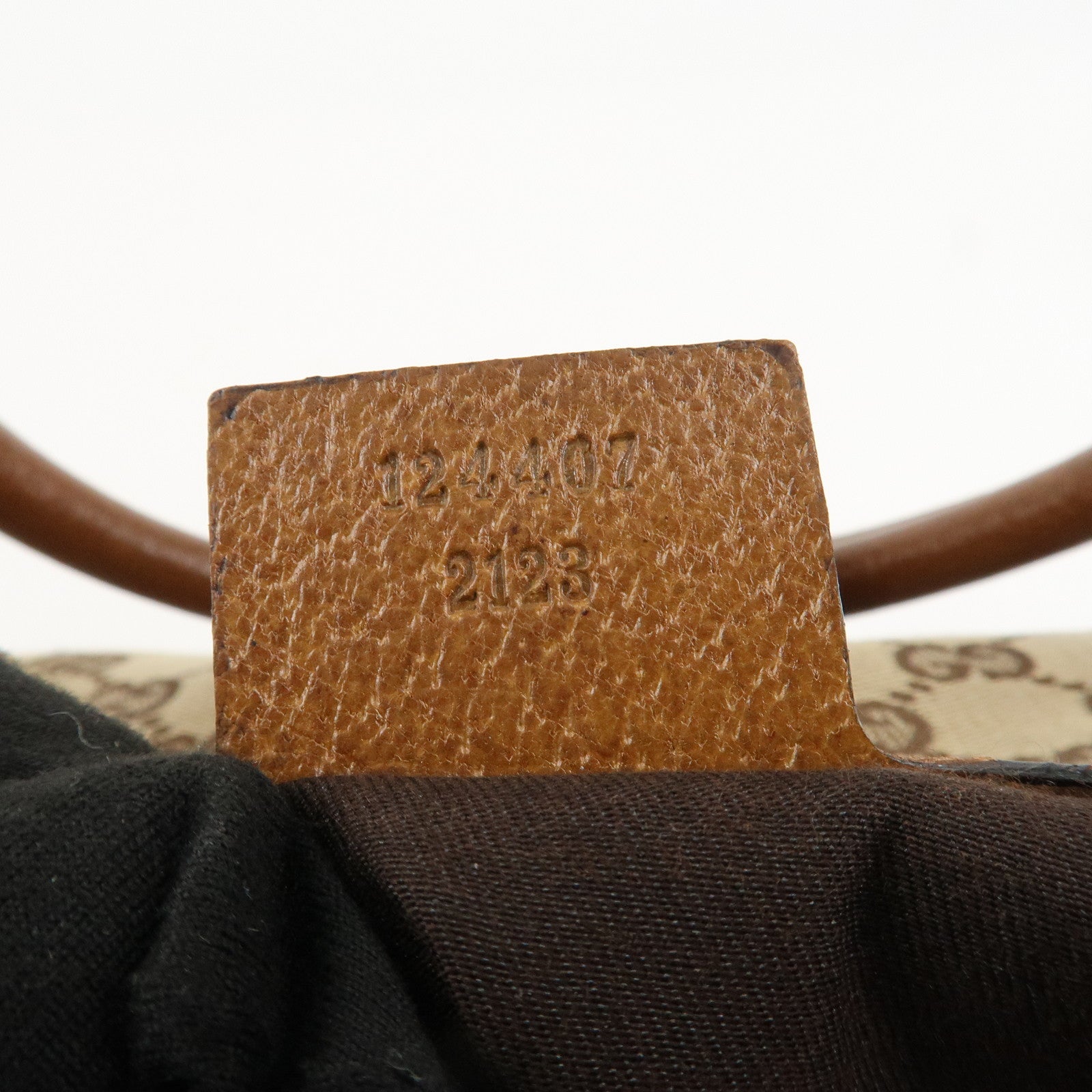 GUCCI New Jackie GG Canvas Leather Shoulder Bag Brown 124407 Used