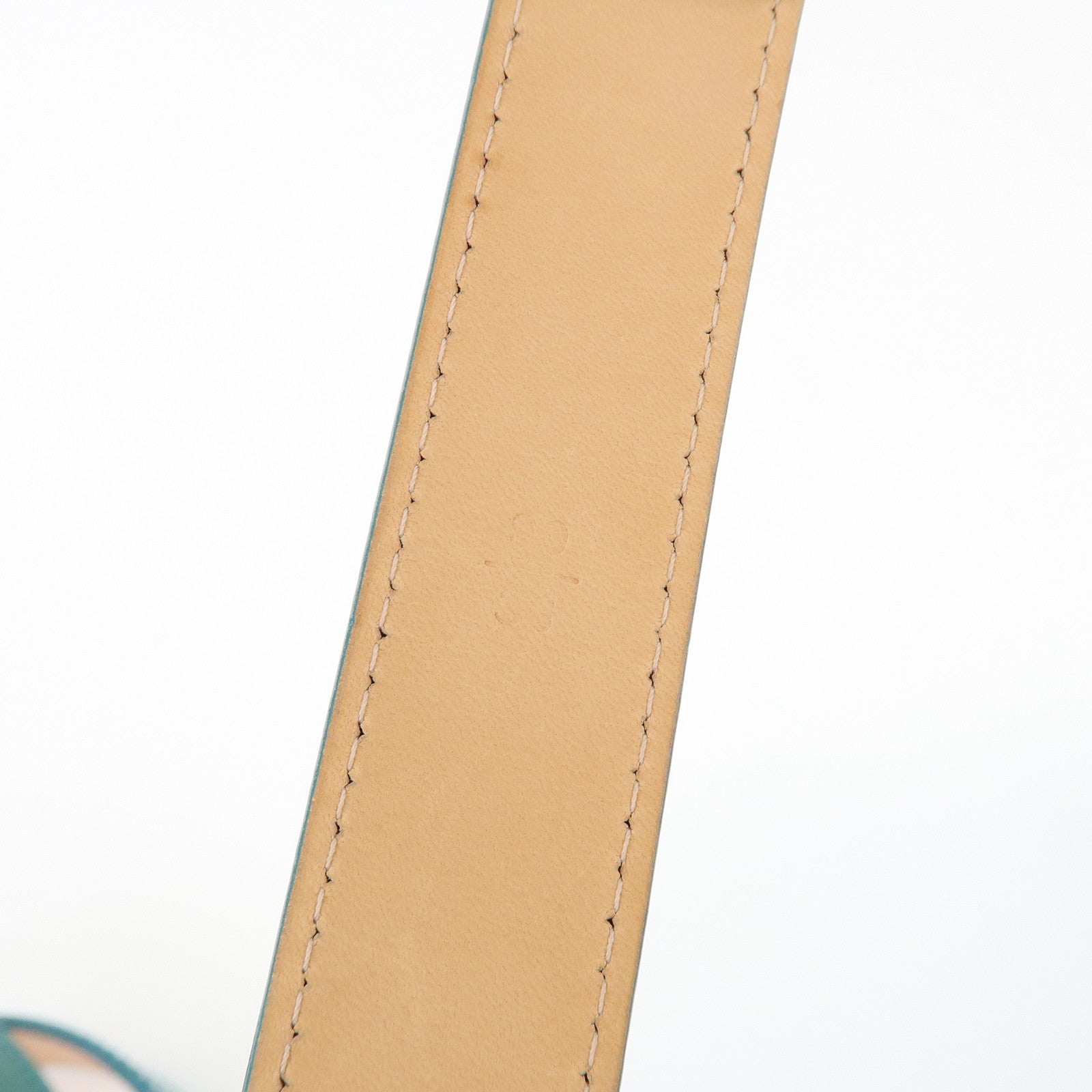 Louis Vuitton Monogram Vernis Leather Ceinture Belt Blue Galactic