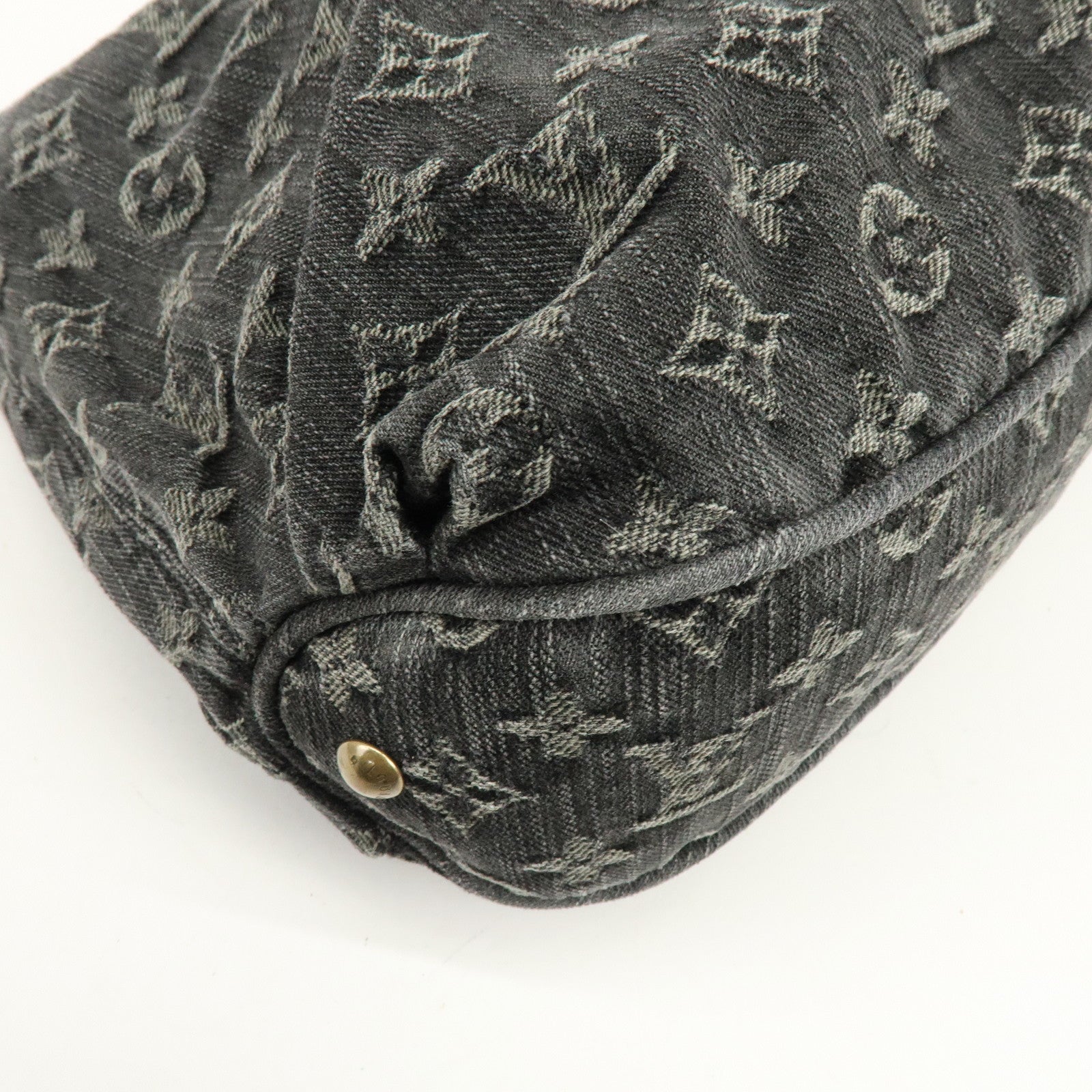 Louis Vuitton Monogram Denim Slightly Shoulder Bag Noir M95835