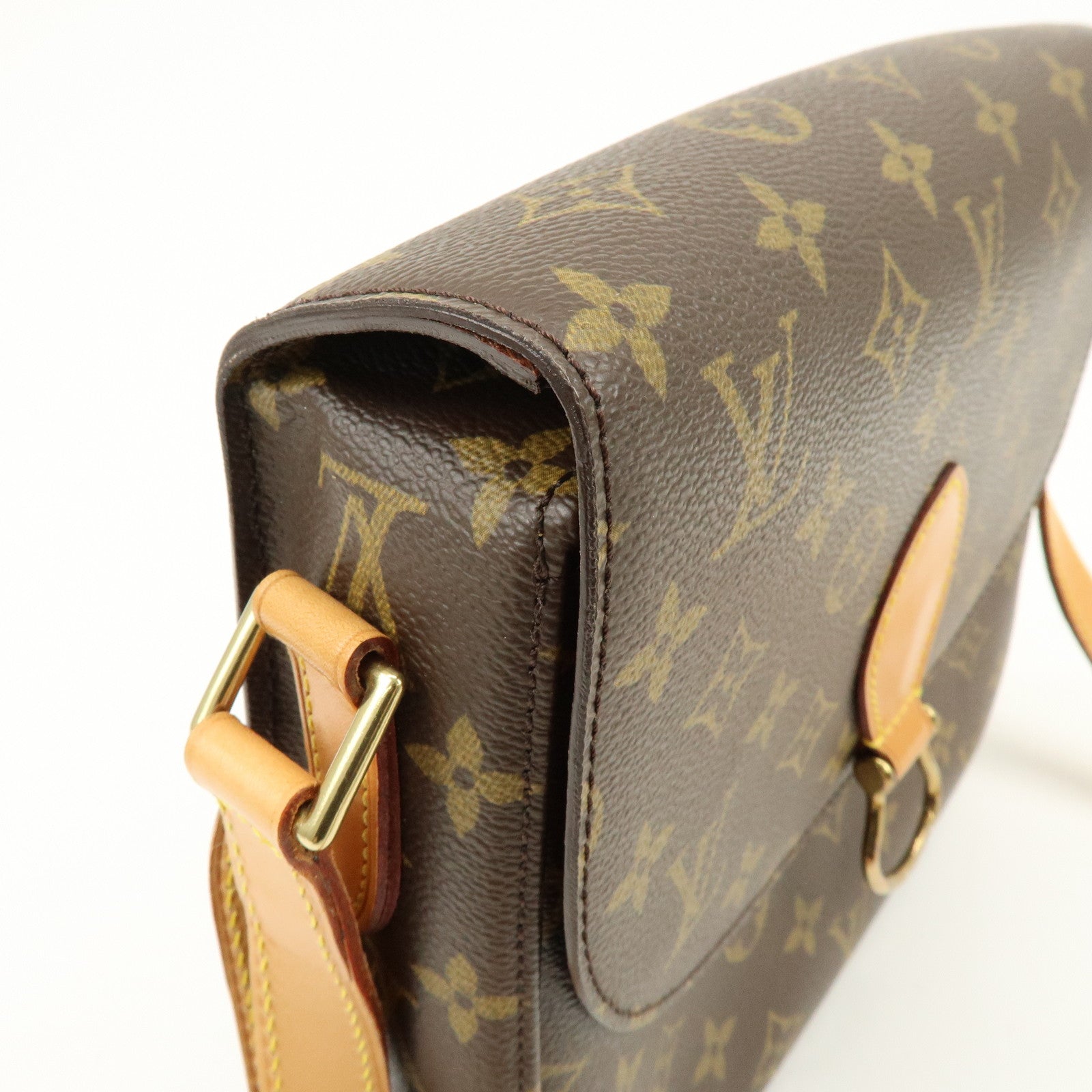 Louis Vuitton Monogram Saint Cloud GM Shoulder Bag Brown M51242