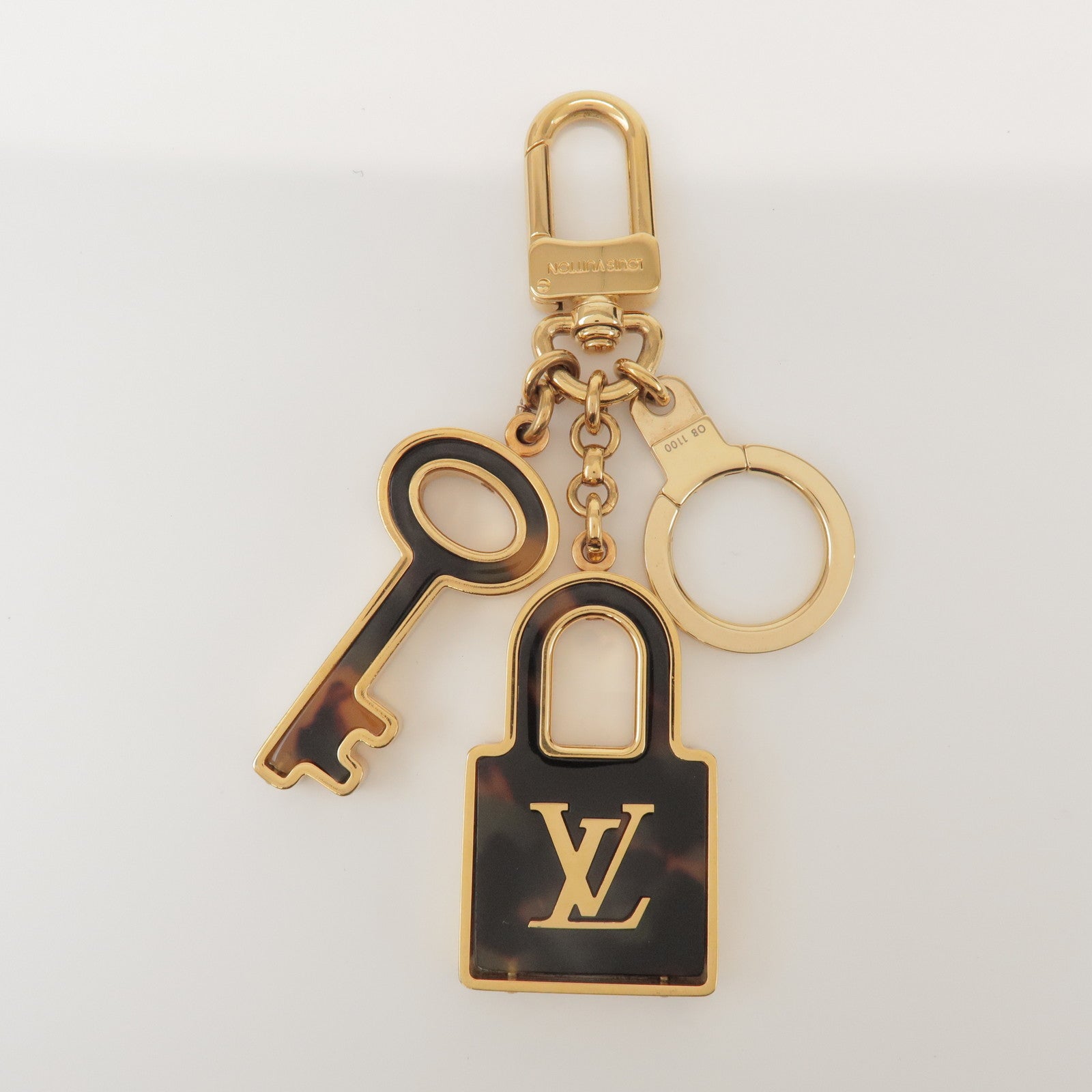 Louis Vuitton Porte Cles Confidence Bag Charm Key Chain Gold M65088