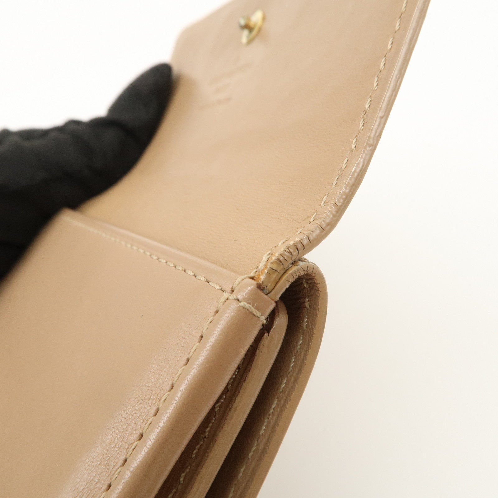 Louis Vuitton Epi Vernis Set Of 2 Leather Bi-fold Wallet Beige Lila Used