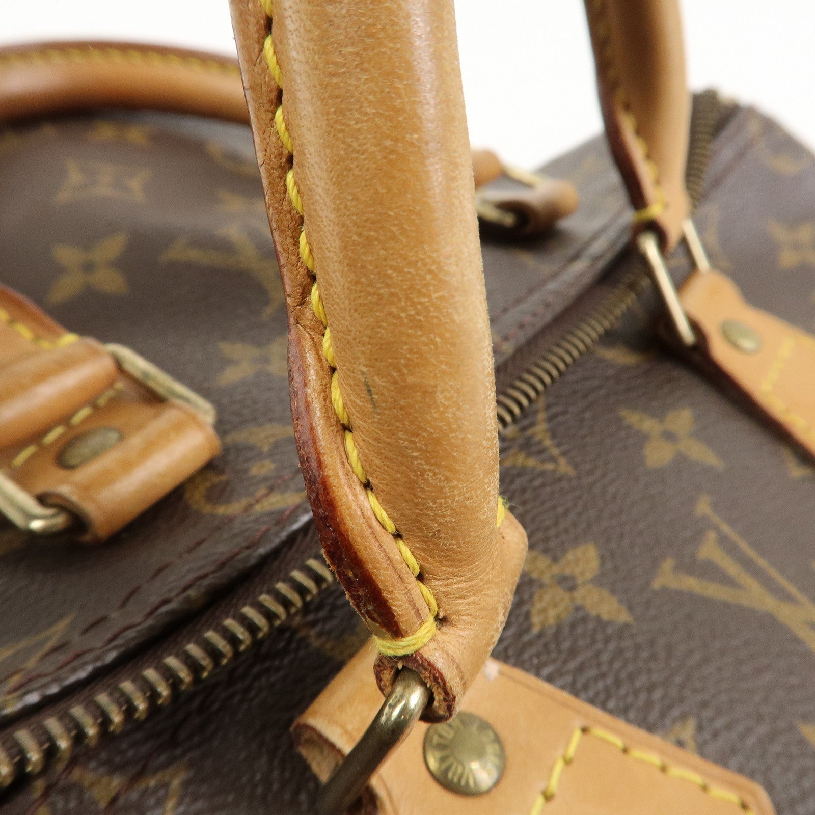Louis Vuitton Monogram Speedy 25 Boston Bag Hand Bag Brown M41528