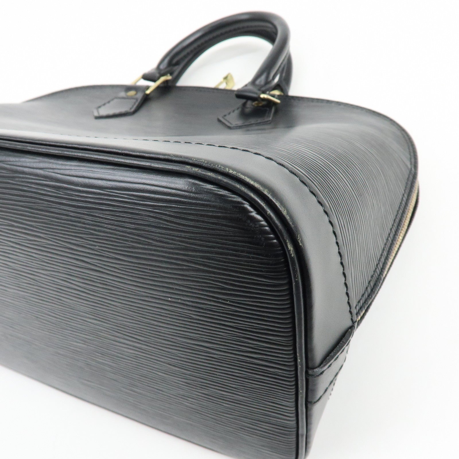 Louis Vuitton Epi Alma Hand Bag Noir Black M52142