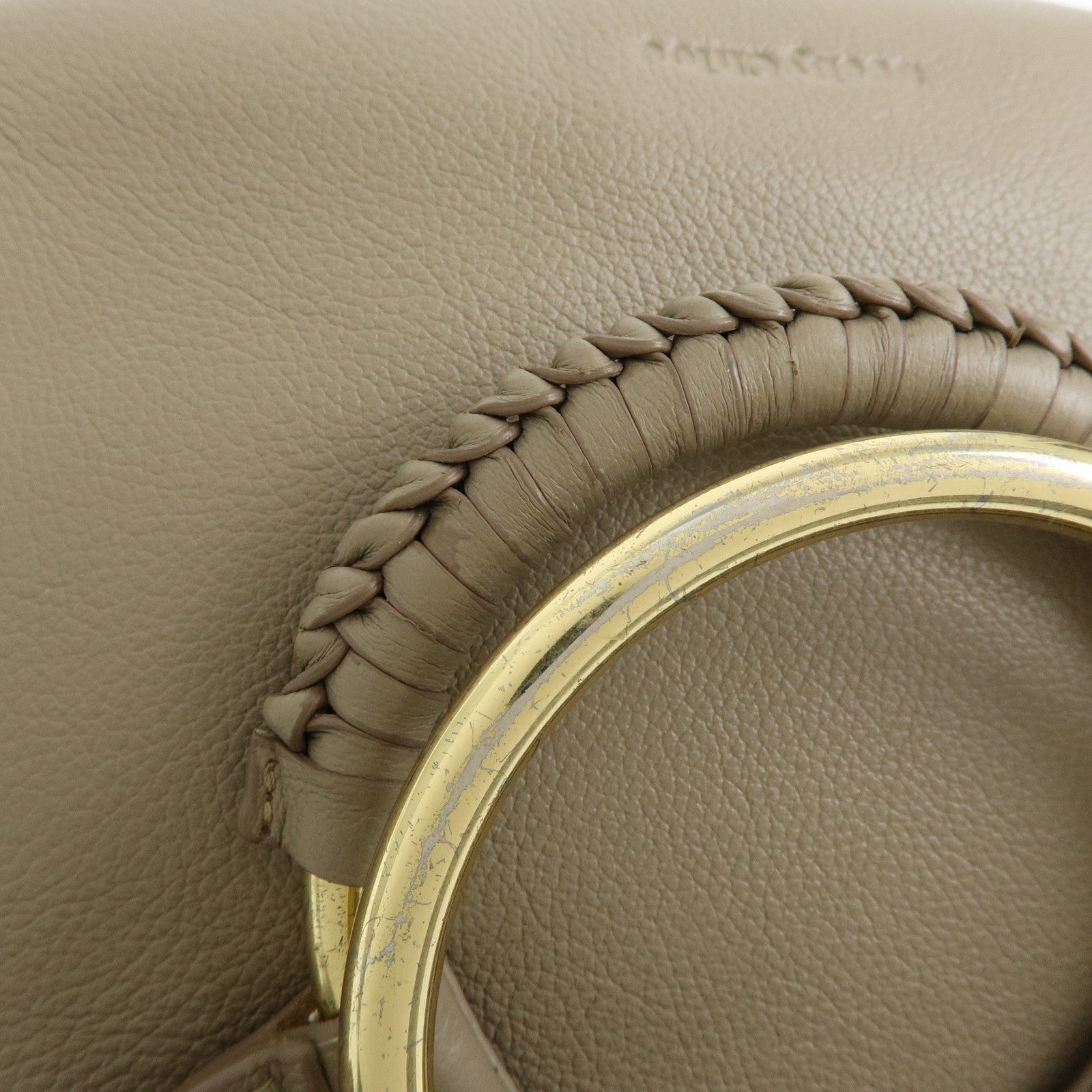 Chloe See by Chloe Joan Leather 2Way Bag Shoulder Hand Bag Gray