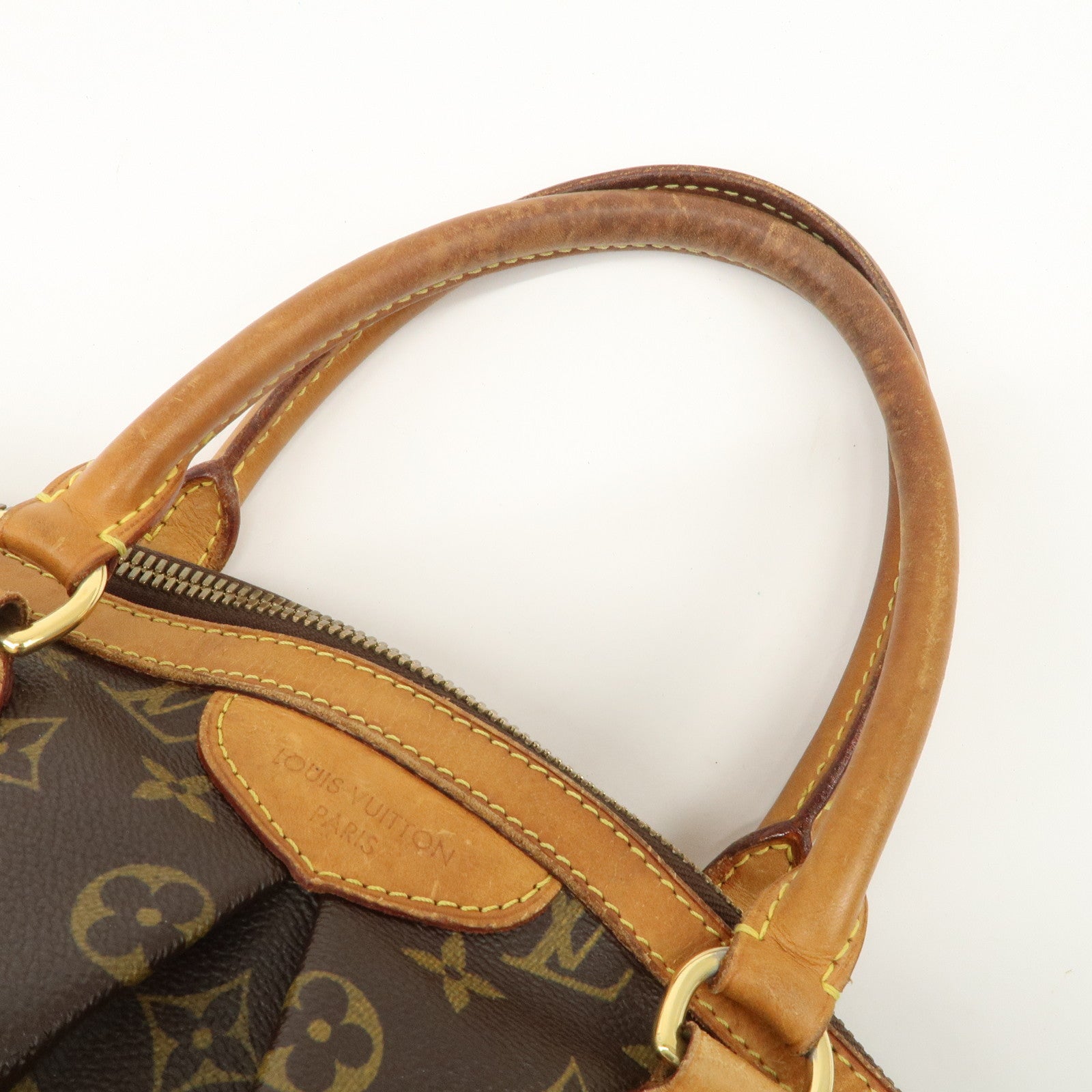 Louis Vuitton Monogram Tivoli PM Hand Bag Brown M40143 Used