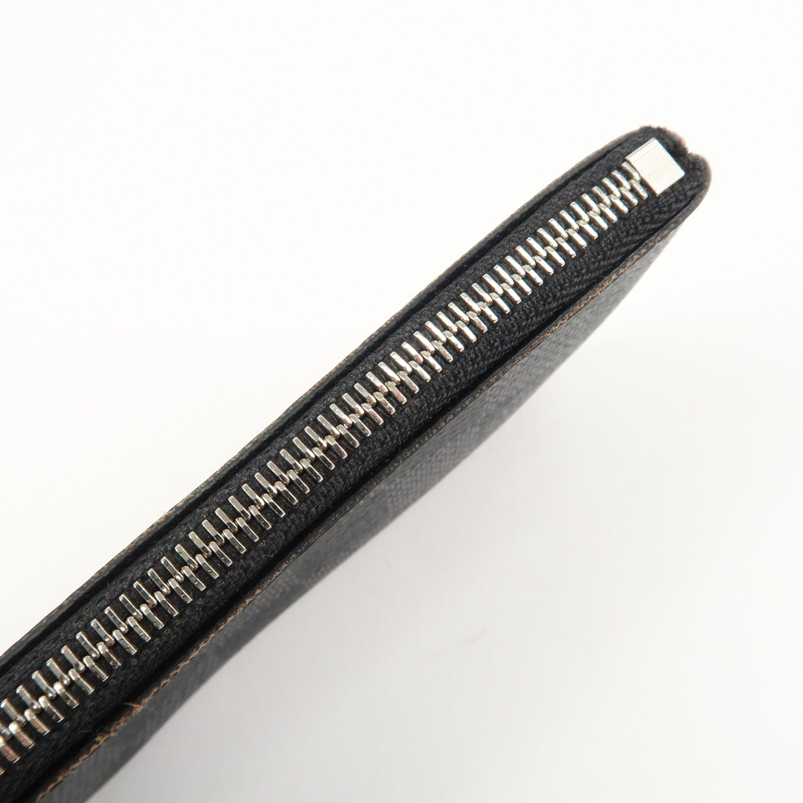 Louis Vuitton Damier Graphite Pochette Cles Coin Case Black N60155 Used