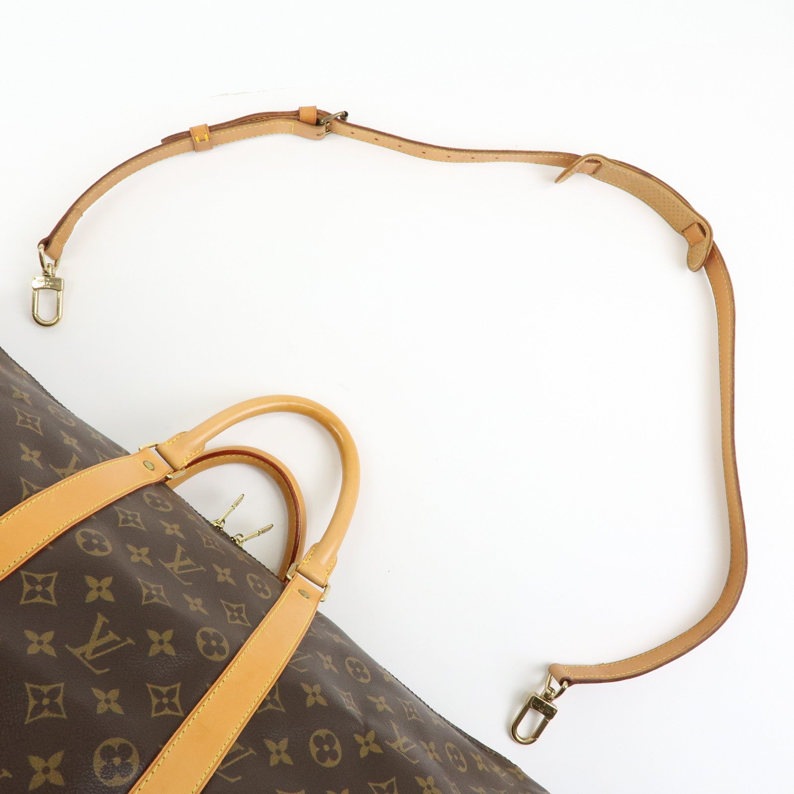 Louis Vuitton Monogram Keep All Bandouliere 55 Boston Bag M41414