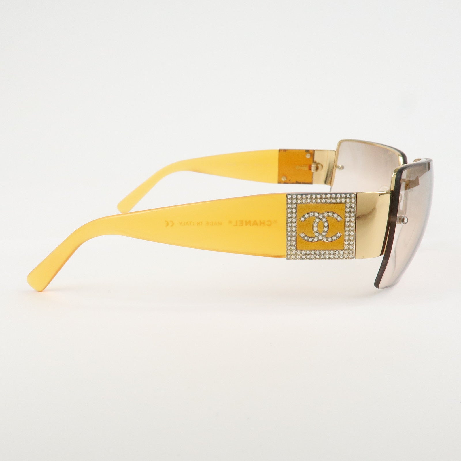 CHANEL Rhinestone Coco Mark Sunglasses 4095-B c.125/8z 62□15
