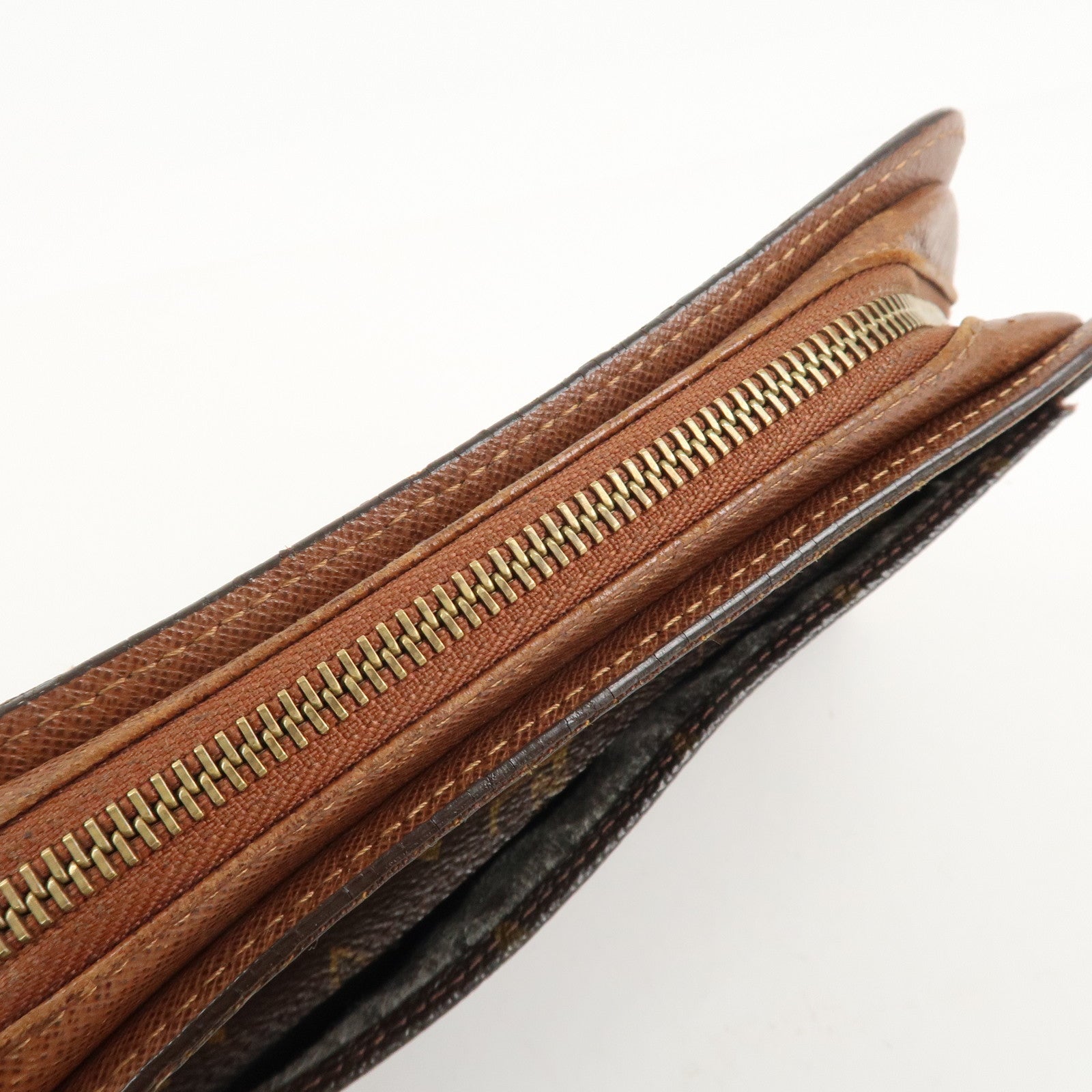 Louis Vuitton Monogram Orsay Clutch Bag Pouch Brown M51790 Used