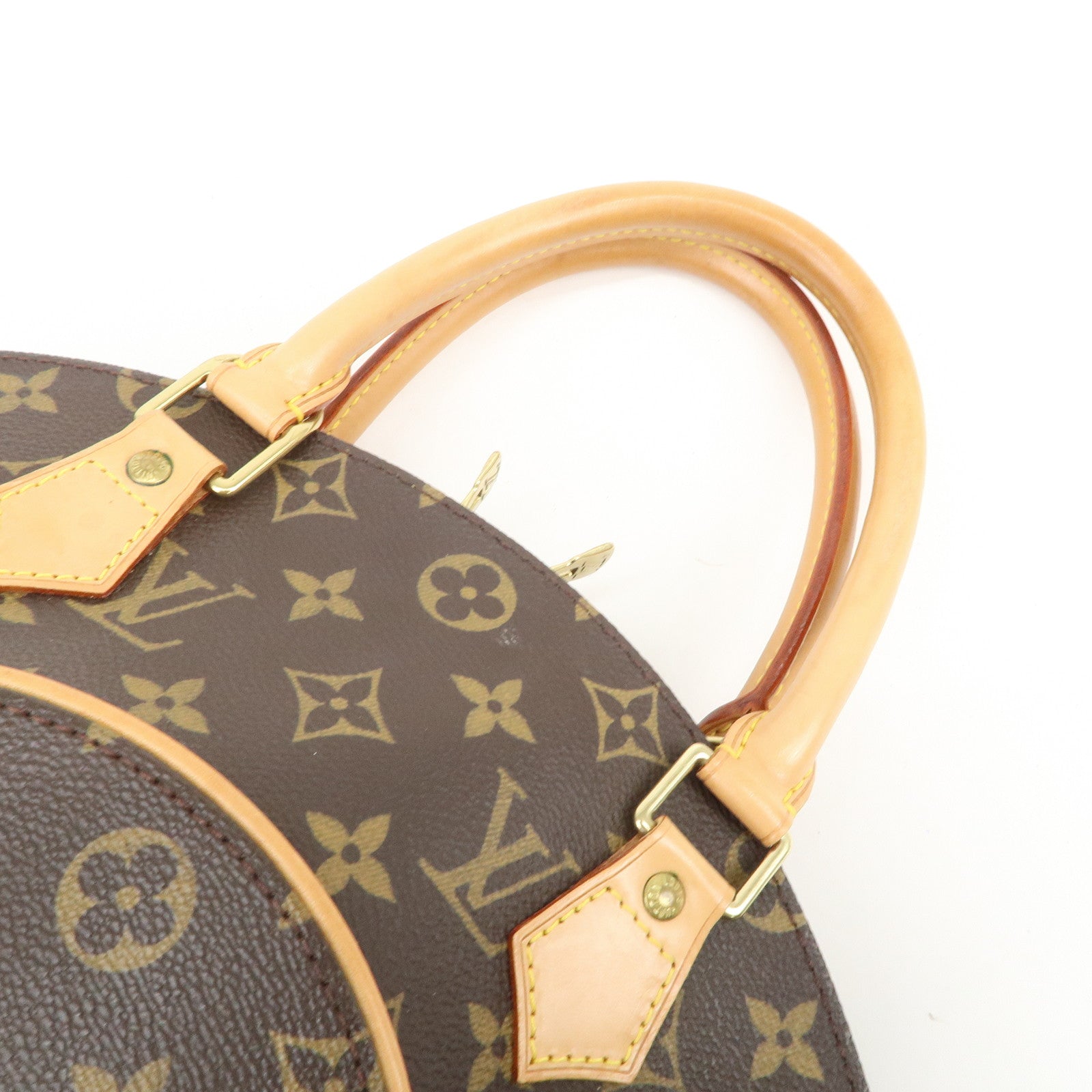 Louis Vuitton Monogram Ellipse MM Hand Bag Brown M51126