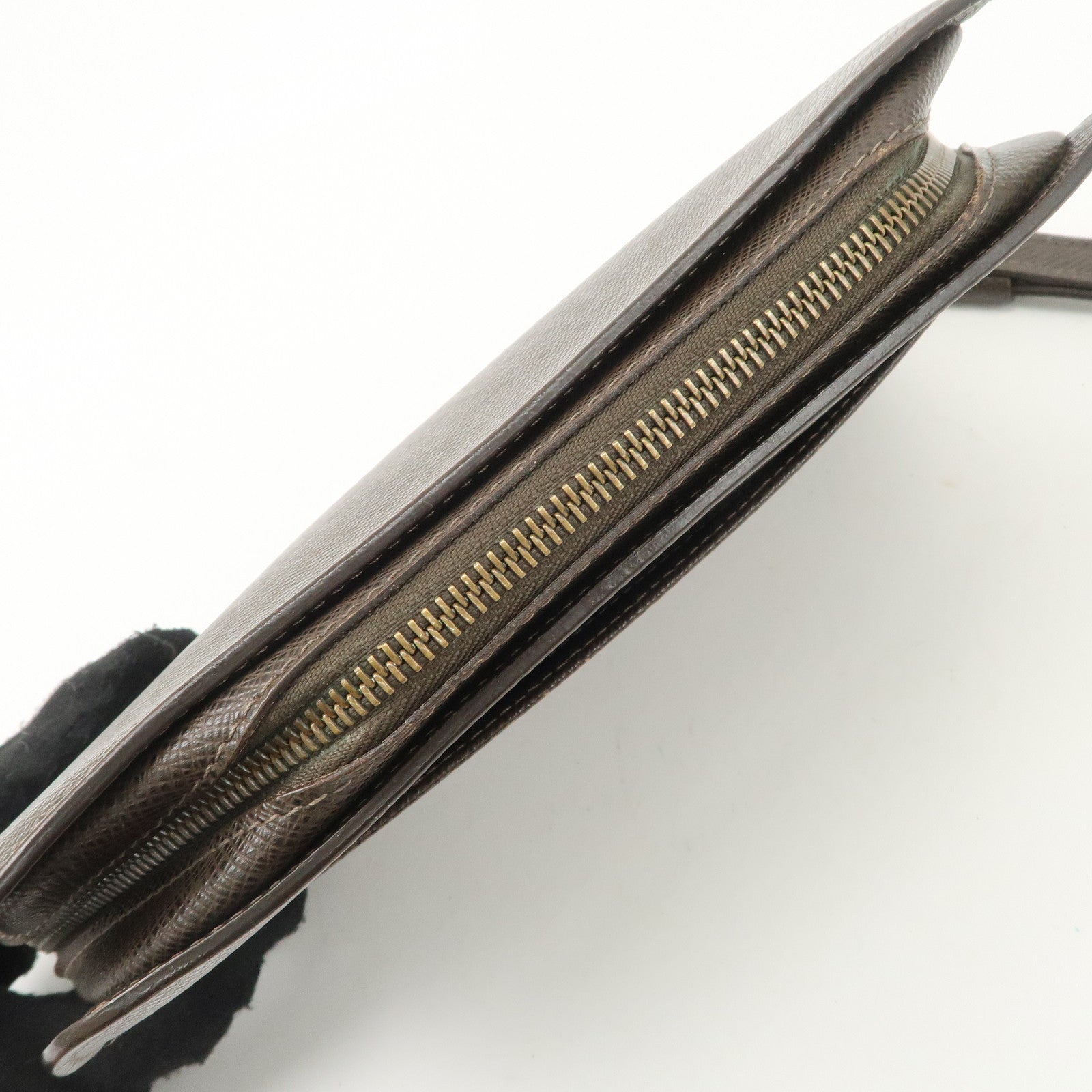 Louis Vuitton Taiga Baikal Clutch Bag Hand Bag Akajou M30186 Used