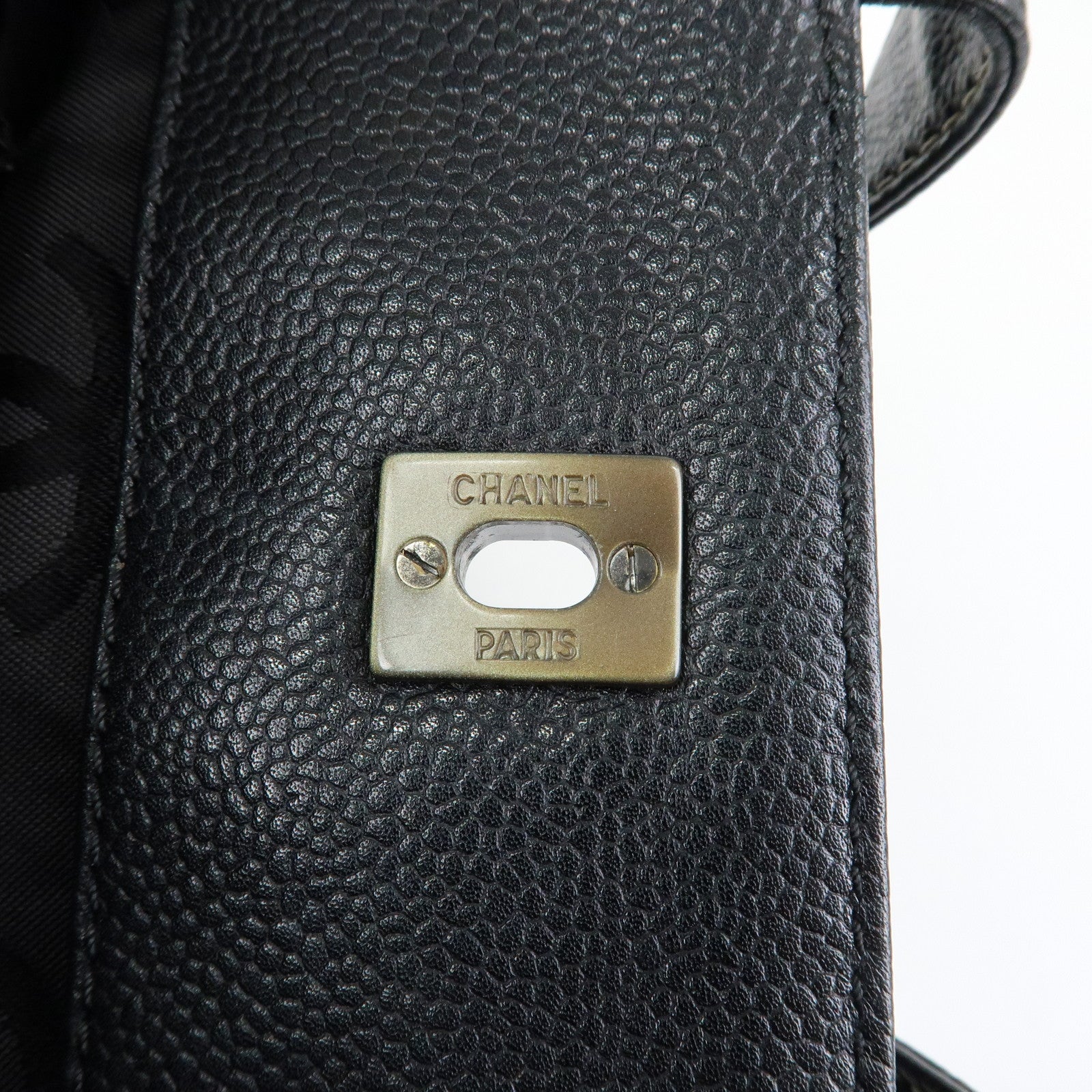 CHANEL COCO Mark Caviarskin 2Way Shoulder Bag Tote Bag 7034654