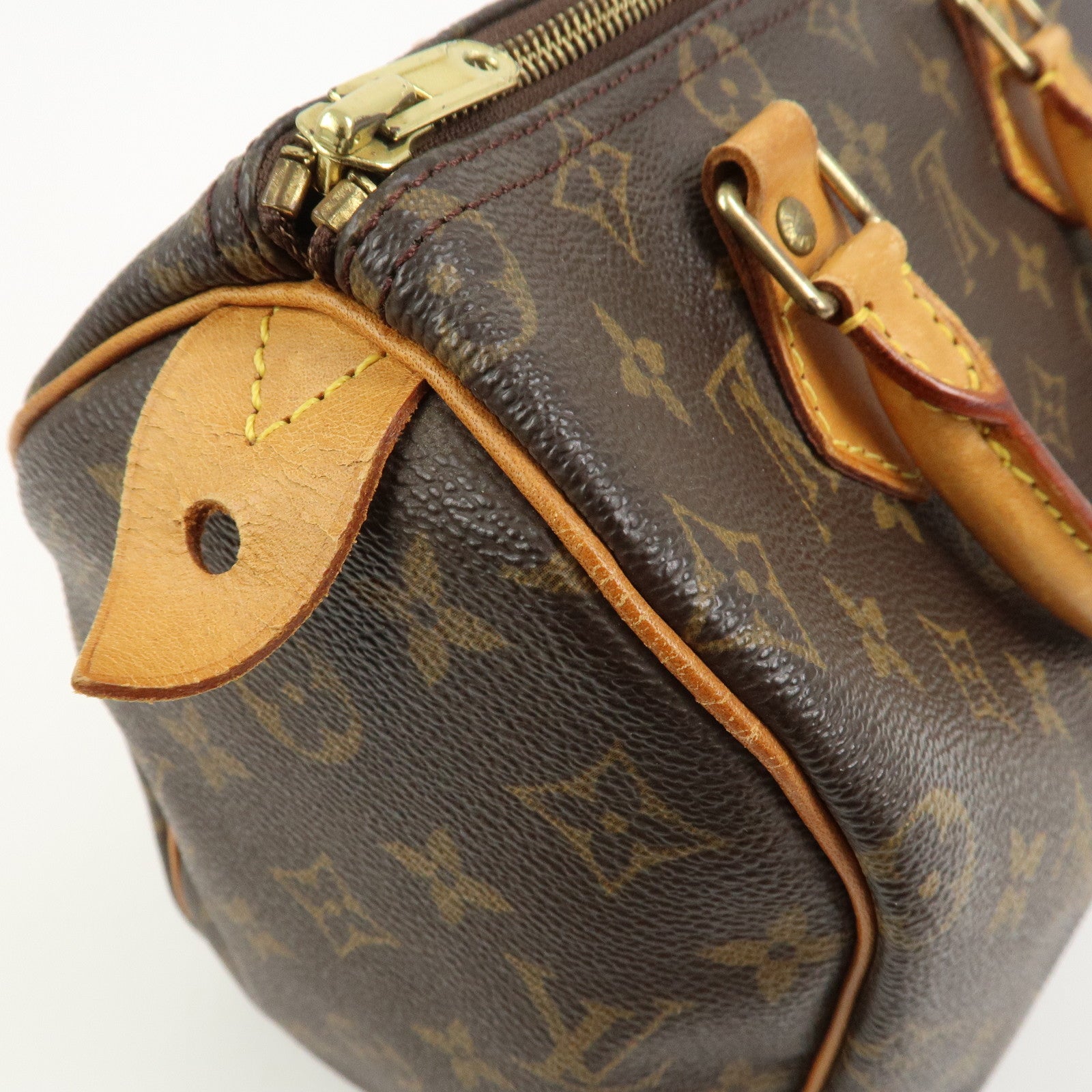 Louis Vuitton Monogram Speedy 25 Boston Bag Hand Bag Brown M41528