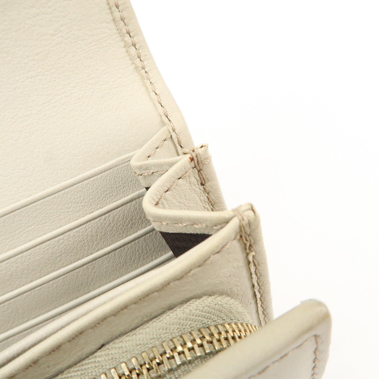 GUCCI Interlocking G Guccissima Leather Bi-fold Long Wallet 232431 Used