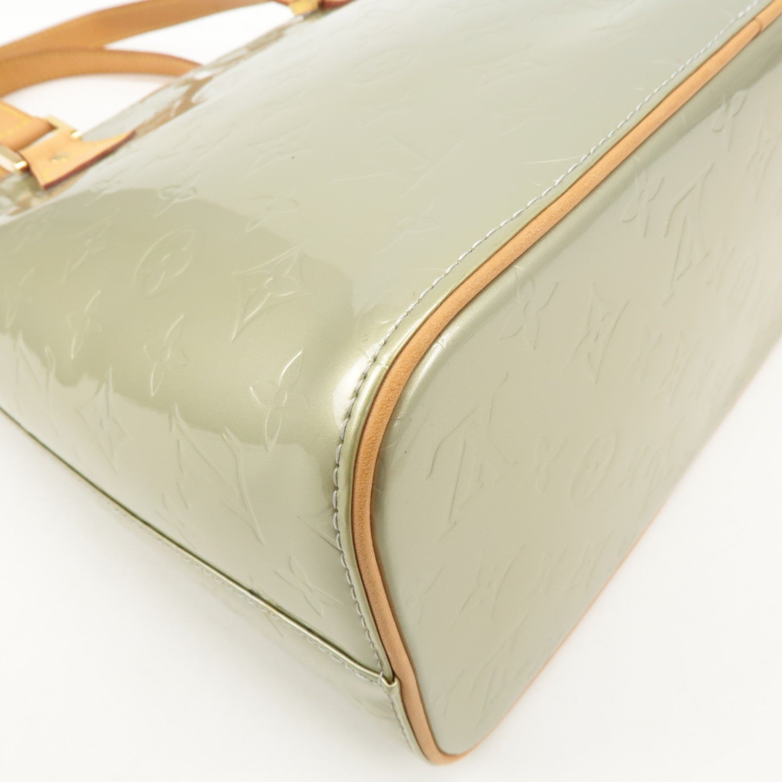 Louis Vuitton Monogram Vernis Houston Hand Bag Gris M91053 Used
