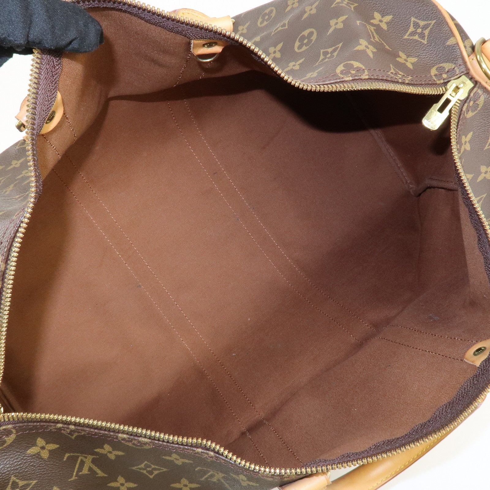Louis Vuitton Monogram Keep All 50 Boston Bag Brown M41416 Used
