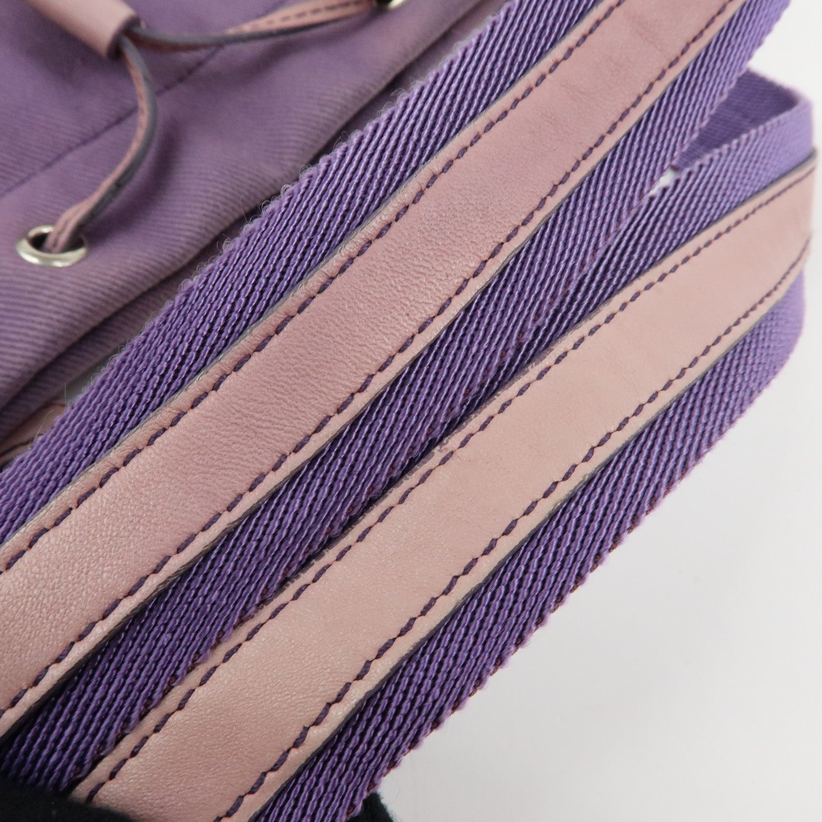 SAINT LAURENT PARIS Kahala Cassandra Canvas Tote Bag Purple 121631