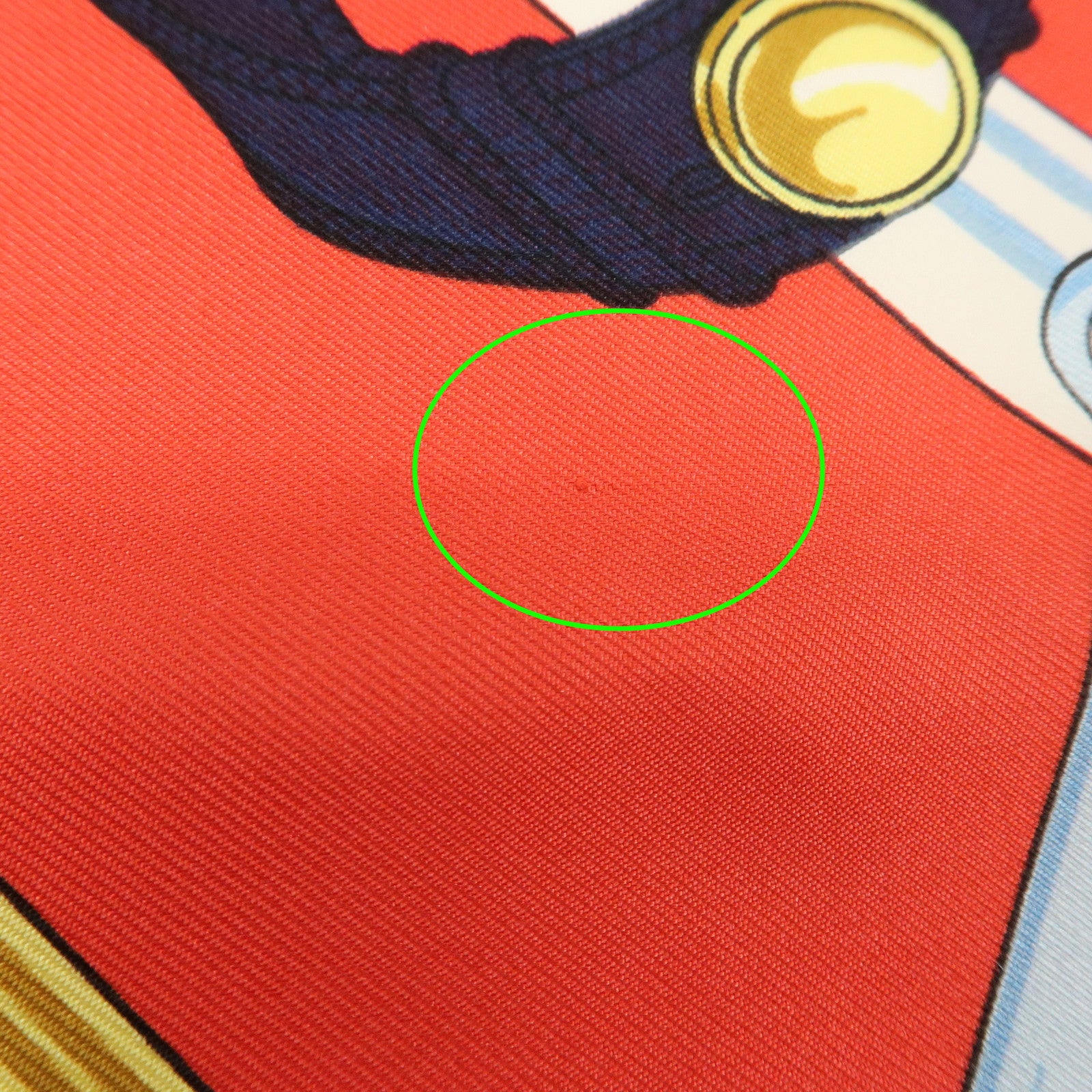 HERMES Carre 90 Silk 100% Eperon d'or Scarf Navy Red