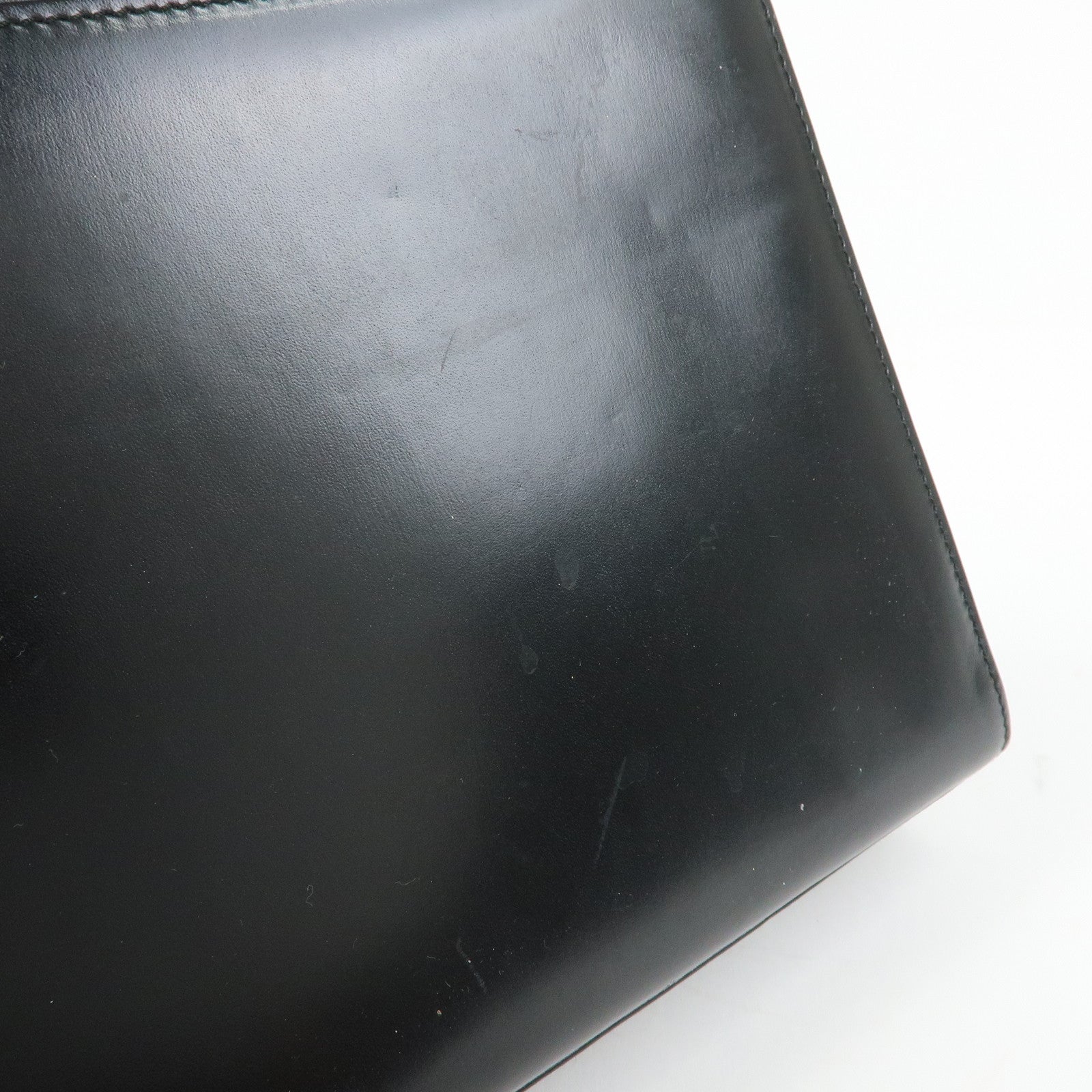 GUCCI Lady Lock Calf Leather 2Way Hand Bag Black