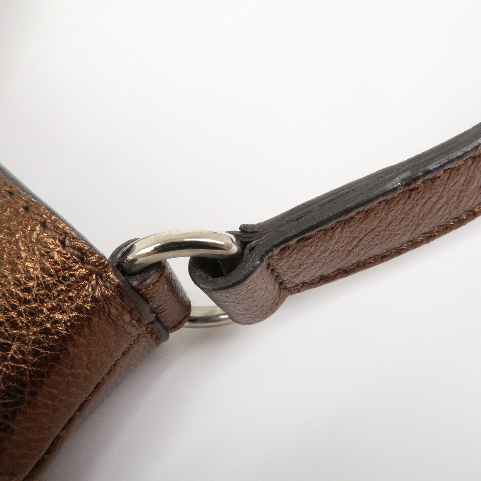 Ferragamo Nylon 2Way Bag Hand Bag Shoulder Bag Brown AU-21 C094