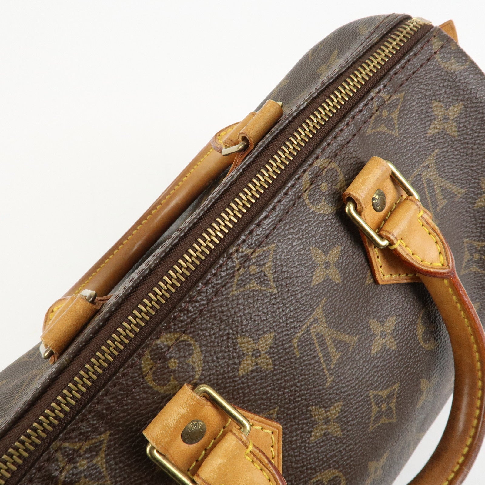 Louis Vuitton Monogram Speedy 25 Hand Bag Boston Bag M41528 Used