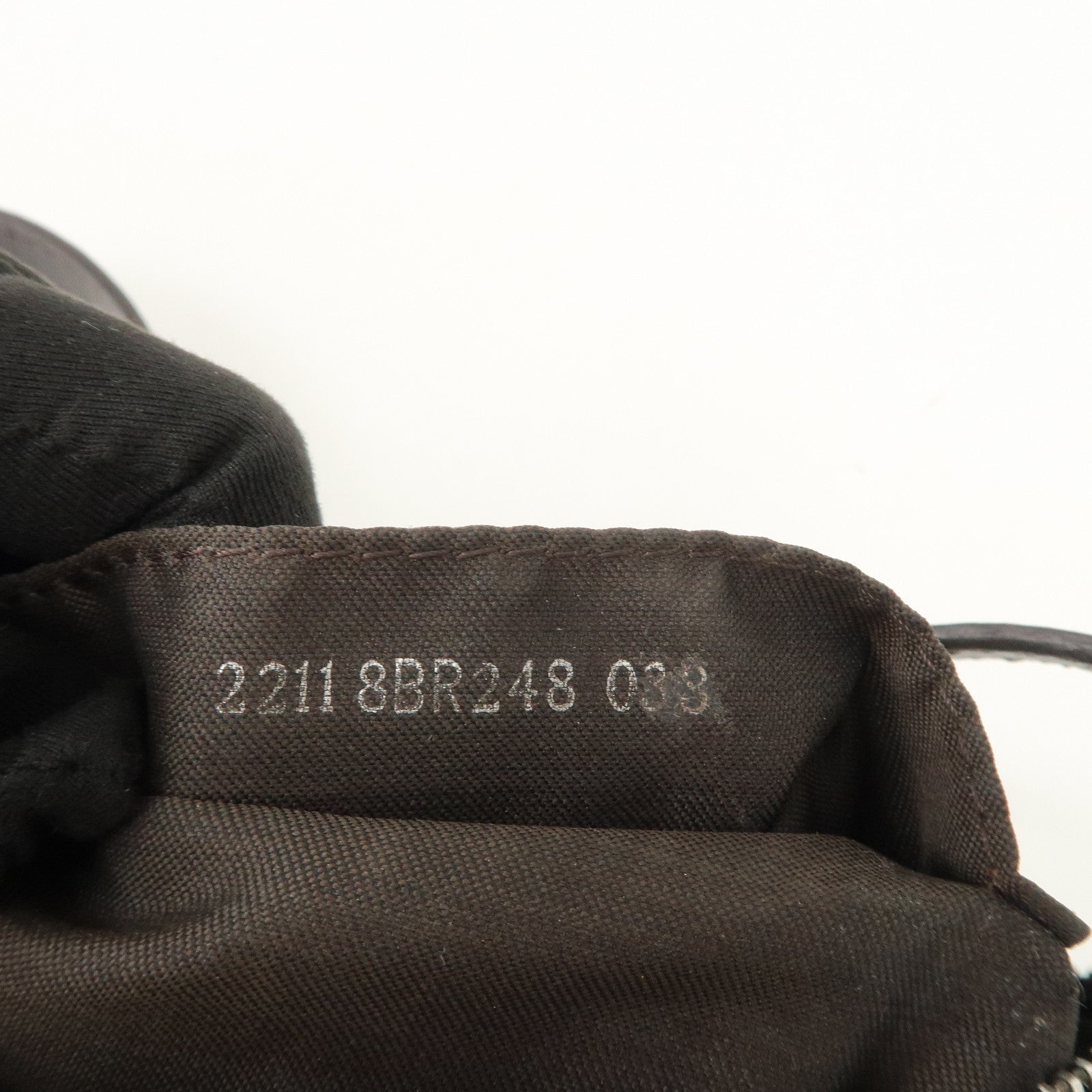 FENDI Zucchino Canvas Leather Shoulder Bag Hand bag Navy 8BR248 Used