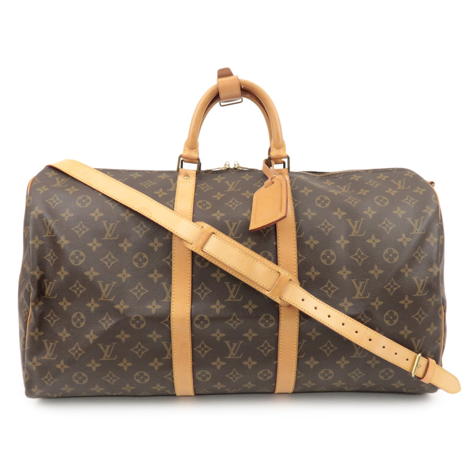 Louis Vuitton Monogram Keep All Bandouliere 55 Boston Bag M41414 Used
