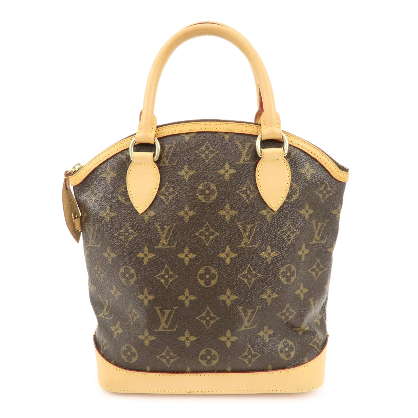 Louis Vuitton Monogram Lock It Hand Bag Old Style Brown M40102 Used