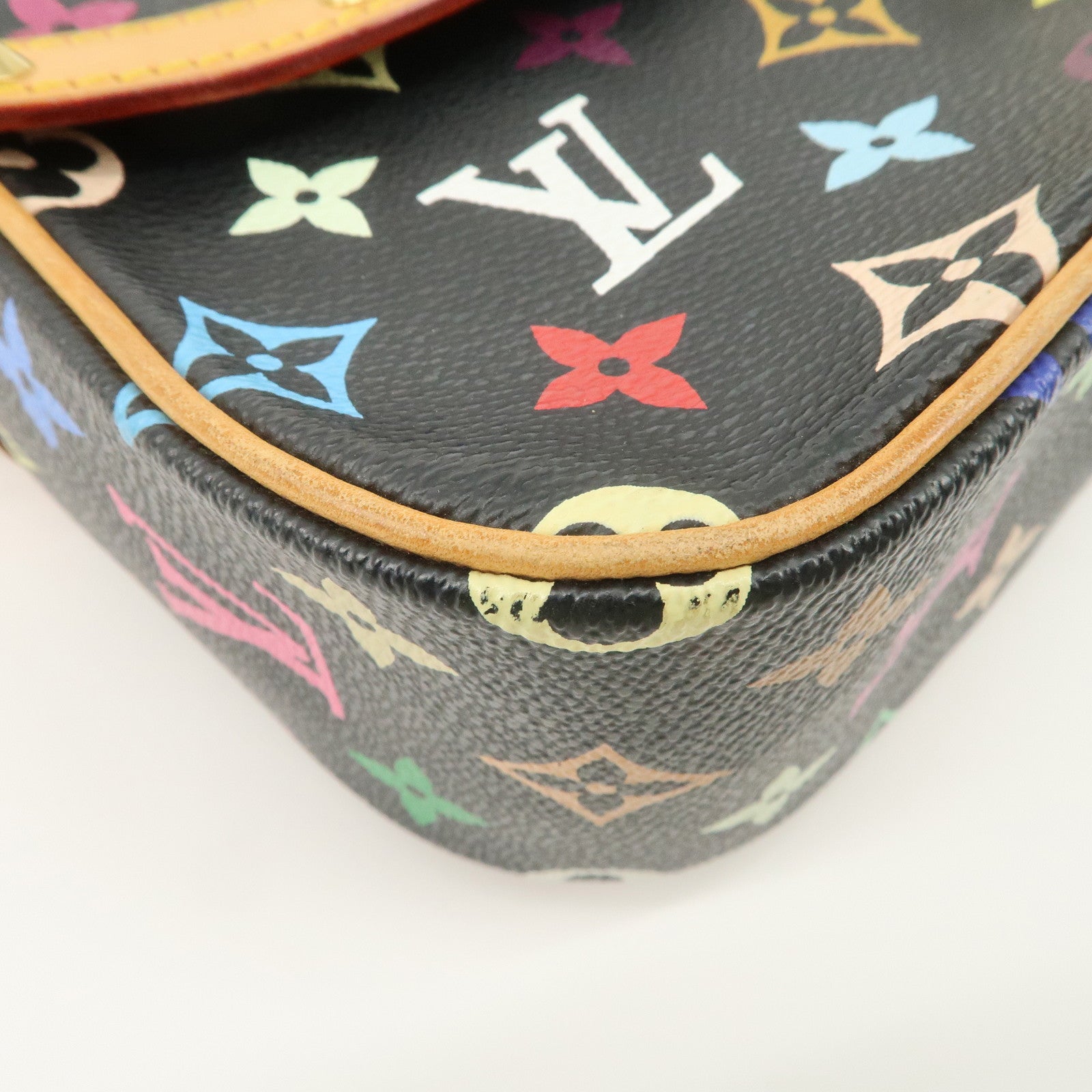 Louis Vuitton Monogram Multicolor Sologne Shoulder Bag Noir M92639 Used